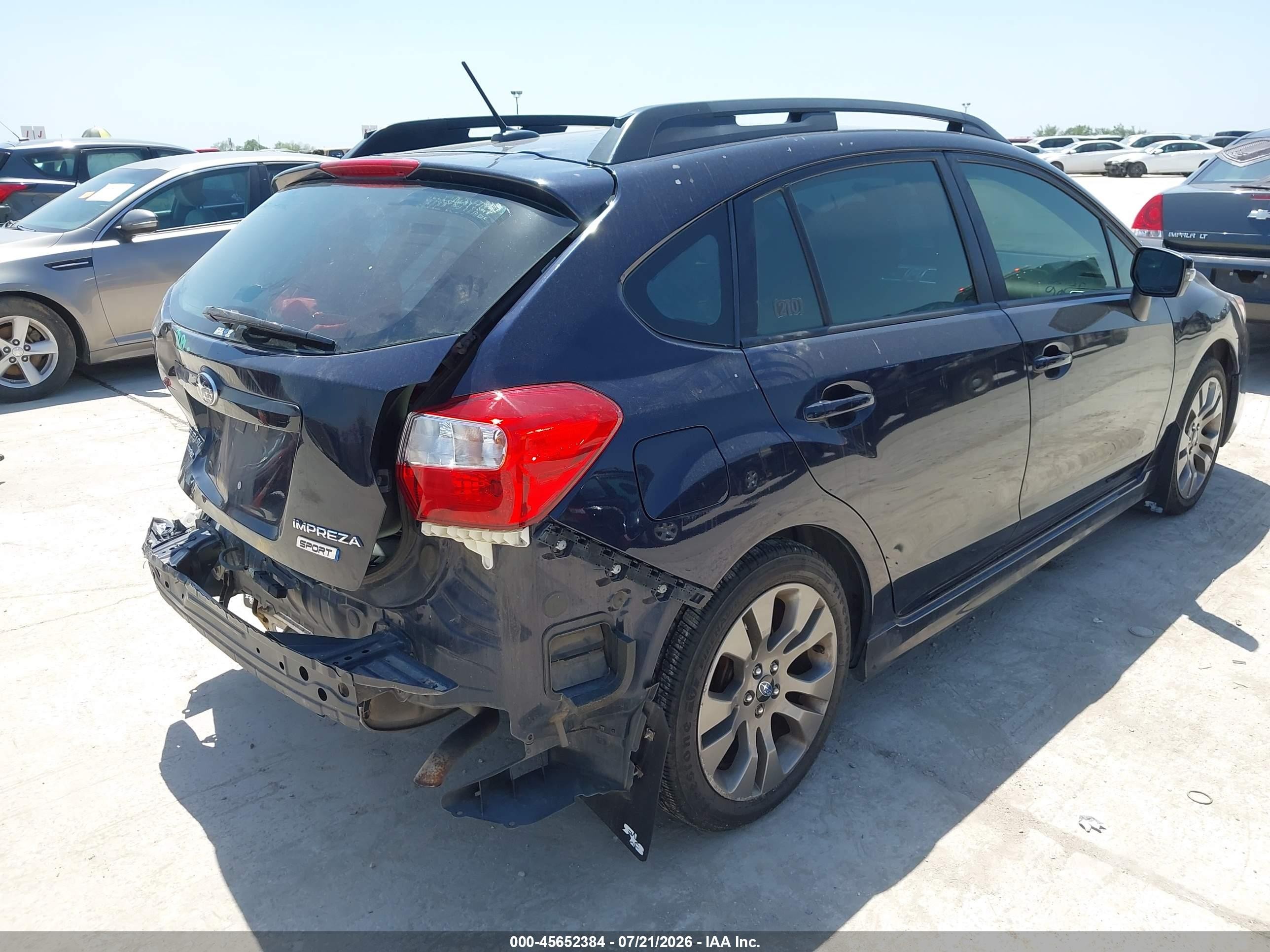 2015 Subaru Impreza 2.0i Sport Limited Dark Blue vin: JF1GPAW66FH290353