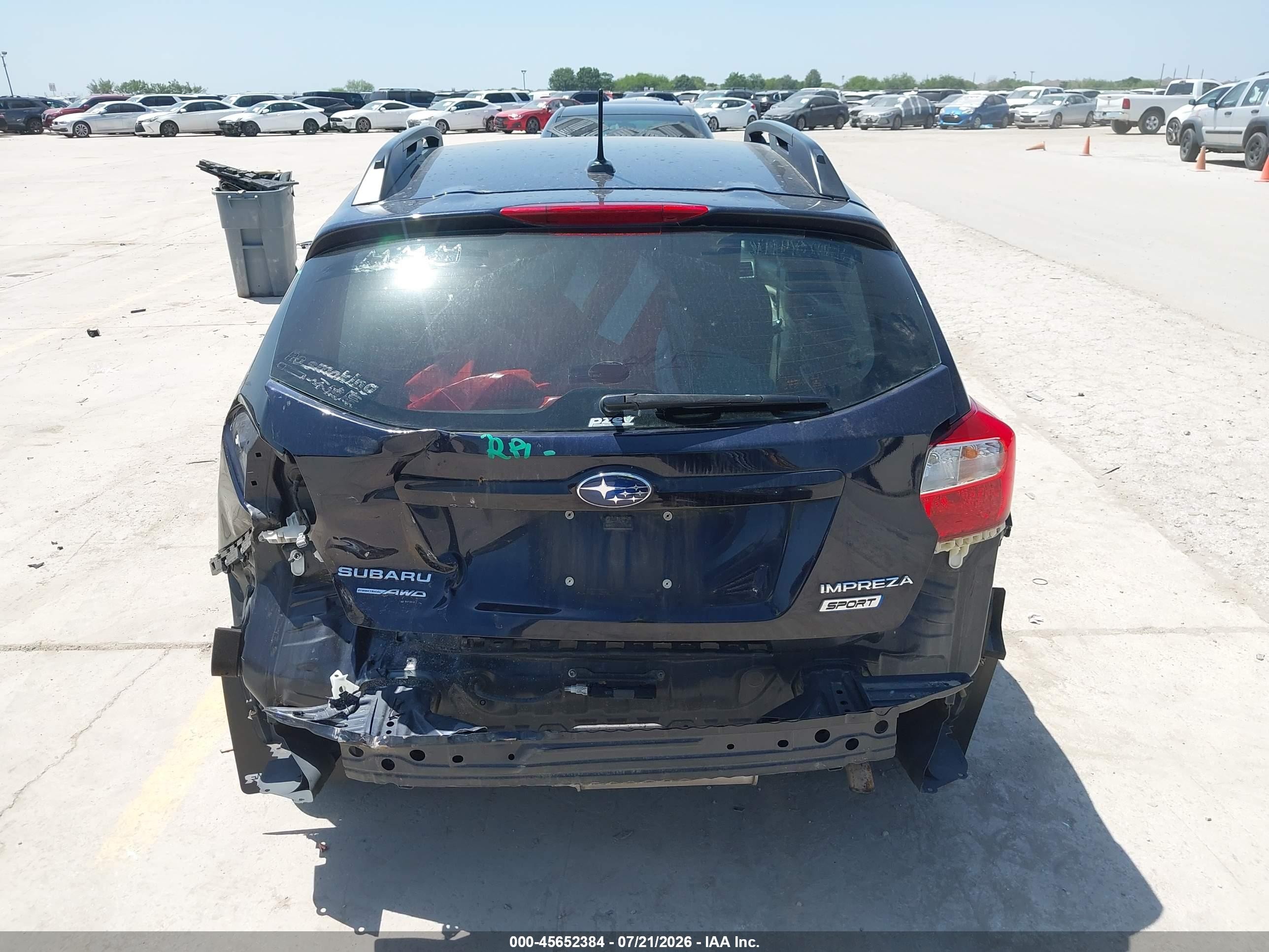 2015 Subaru Impreza 2.0i Sport Limited Dark Blue vin: JF1GPAW66FH290353
