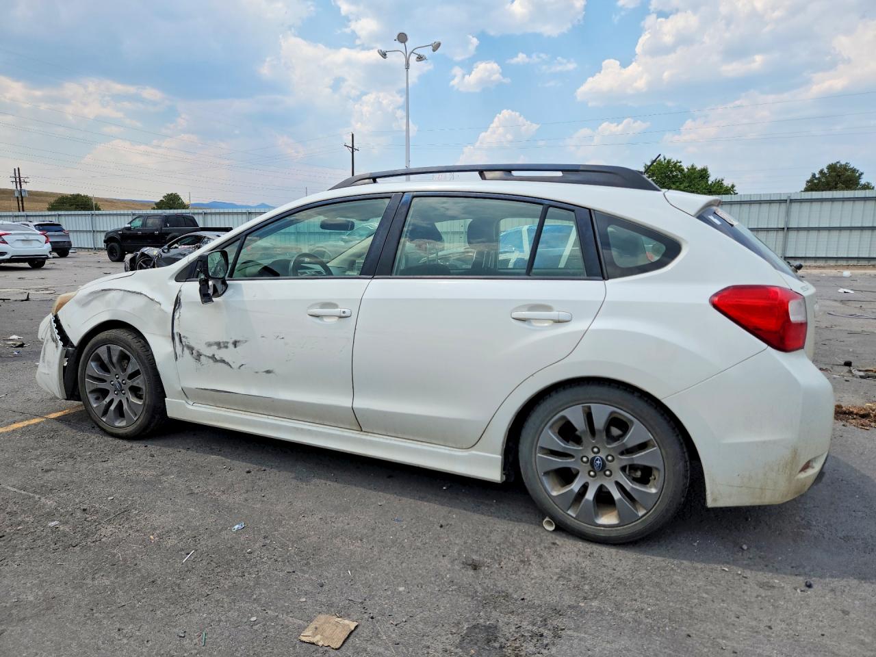 2015 Subaru Impreza Sport White vin: JF1GPAY60F8237113