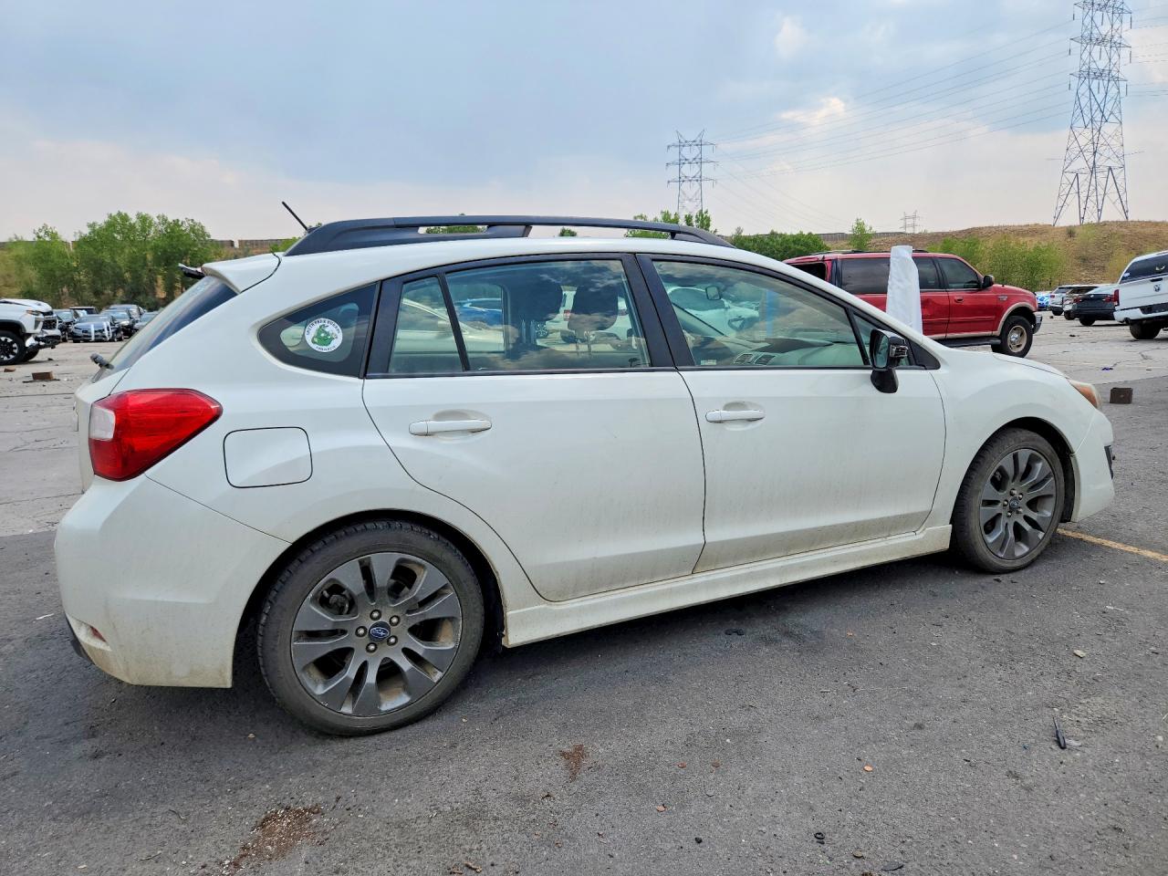 2015 Subaru Impreza Sport White vin: JF1GPAY60F8237113
