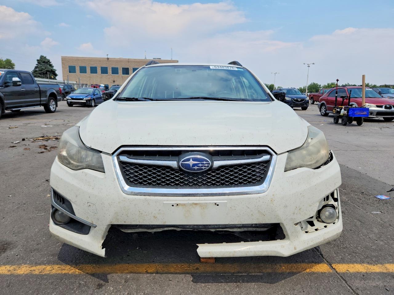 2015 Subaru Impreza Sport White vin: JF1GPAY60F8237113