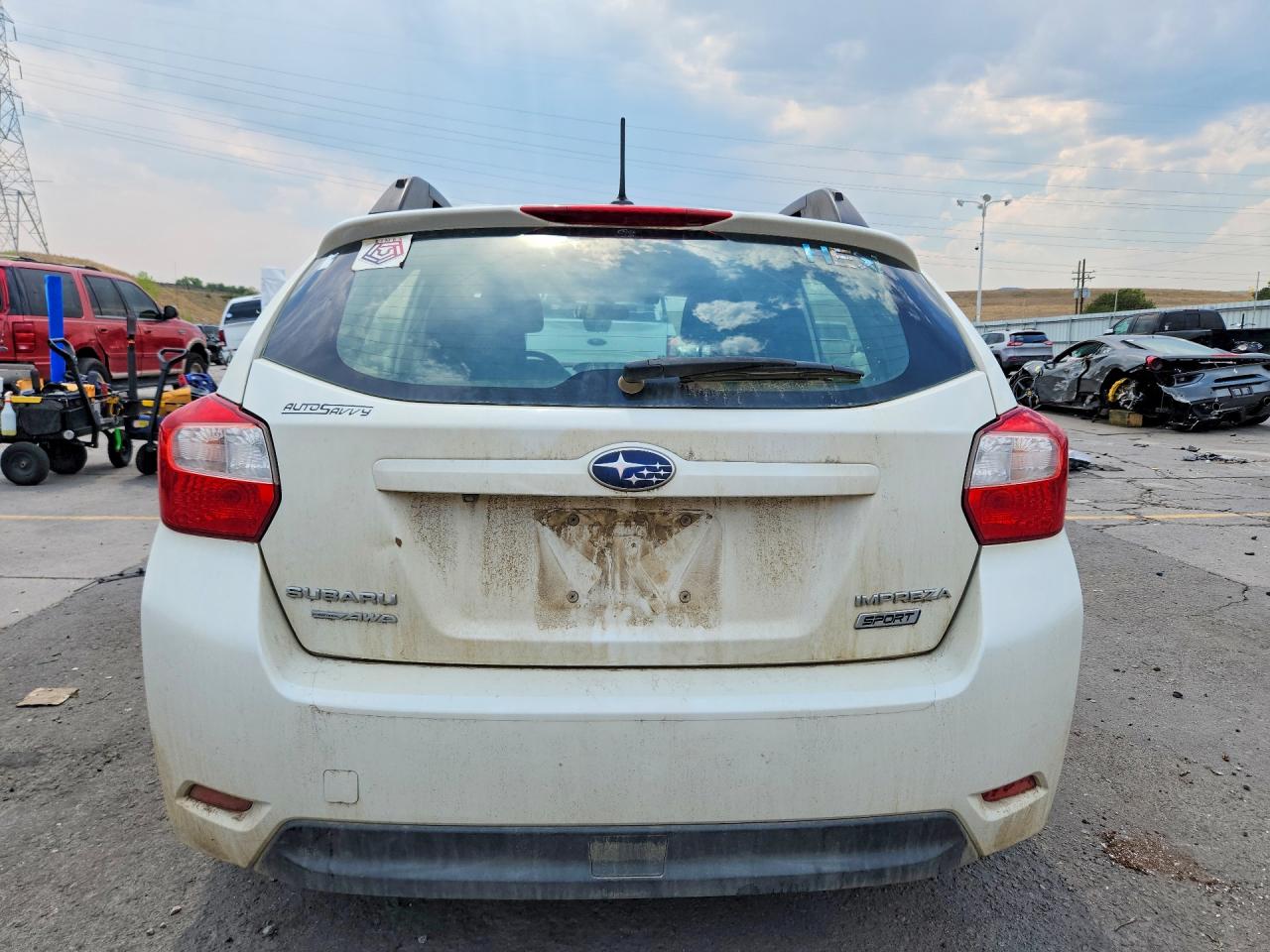 2015 Subaru Impreza Sport White vin: JF1GPAY60F8237113