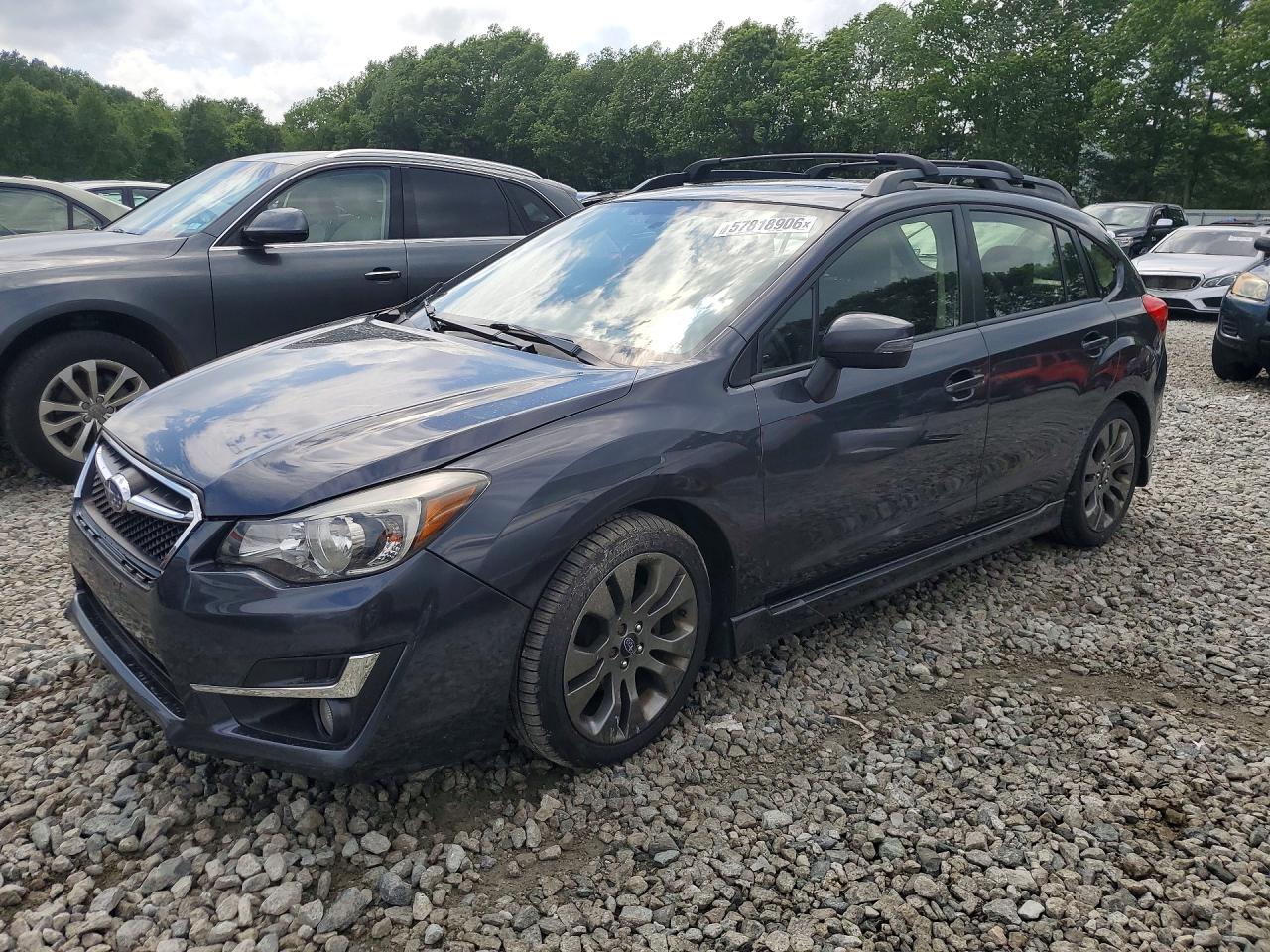2015 Subaru Impreza Sport Charcoal vin: JF1GPAY61F8237654
