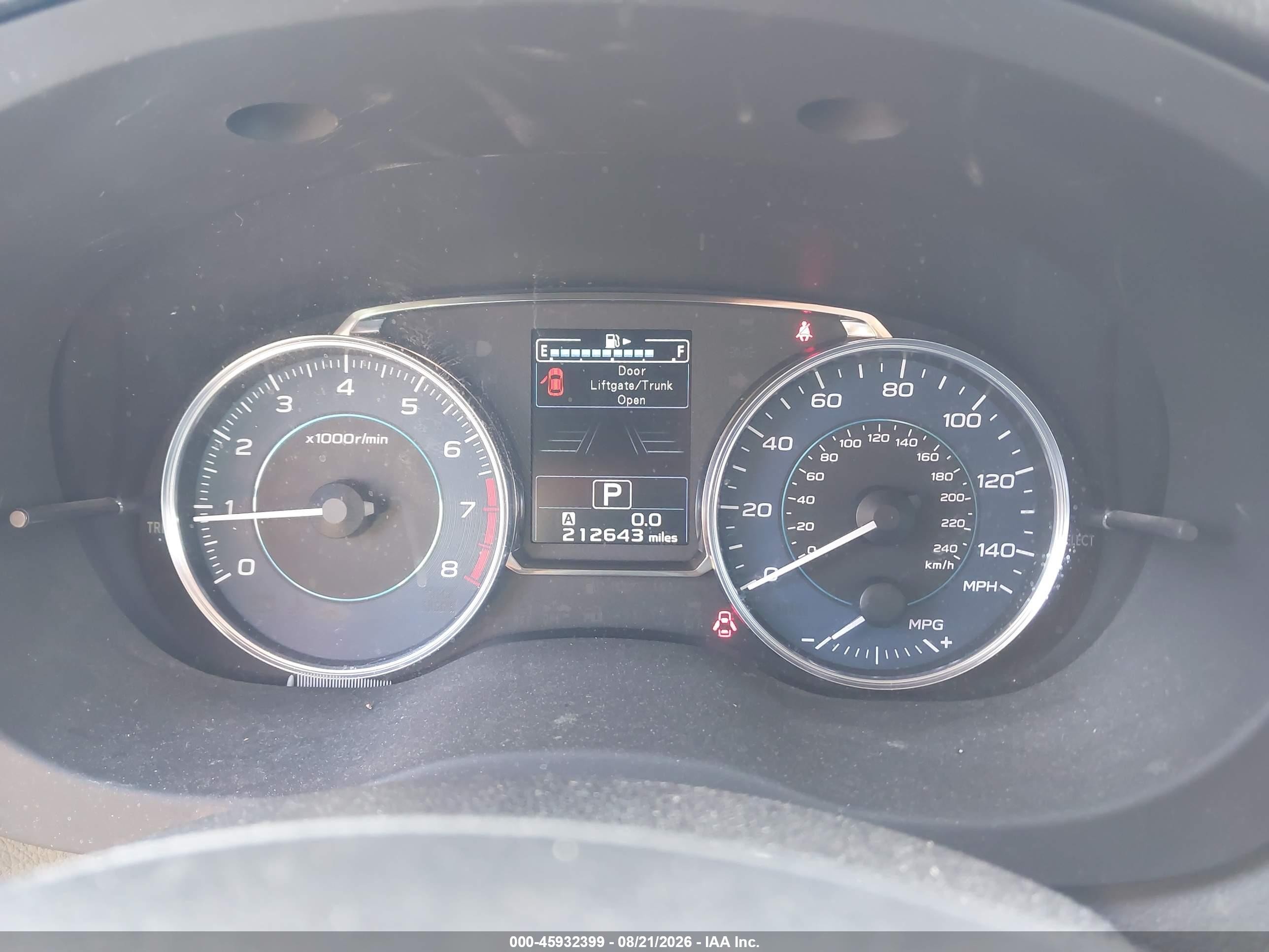 2015 Subaru Impreza Sport Красный vin: JF1GPAY61F8247116