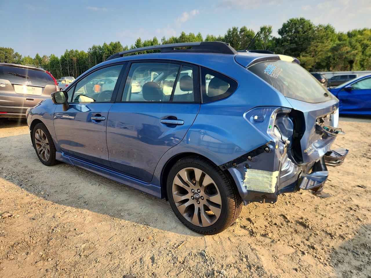 2015 Subaru Impreza Sport Blue vin: JF1GPAY62F8235508