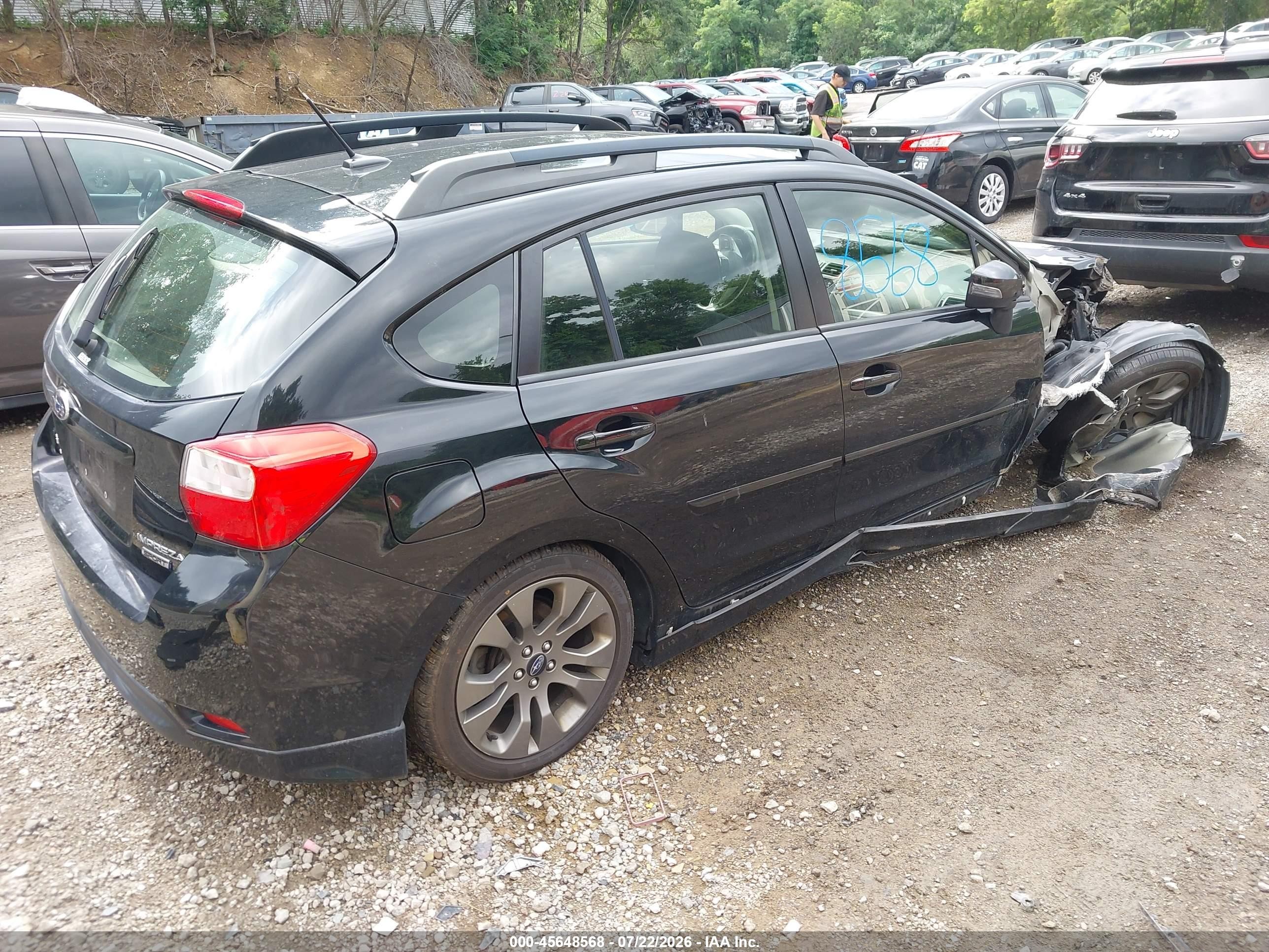 2015 Subaru Impreza 2.0i Sport Premium Черный vin: JF1GPAY64F8243593