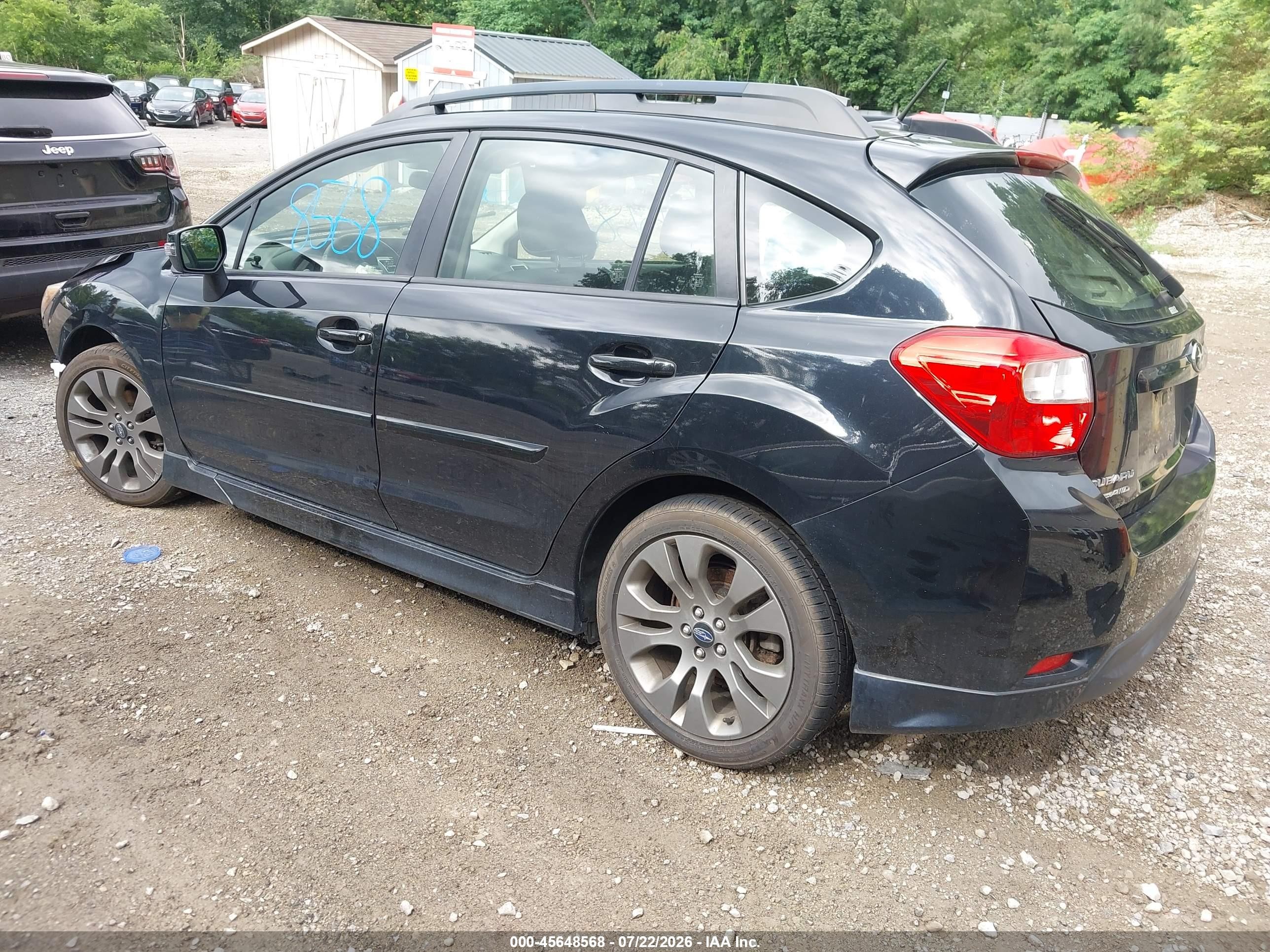 2015 Subaru Impreza 2.0i Sport Premium Черный vin: JF1GPAY64F8243593