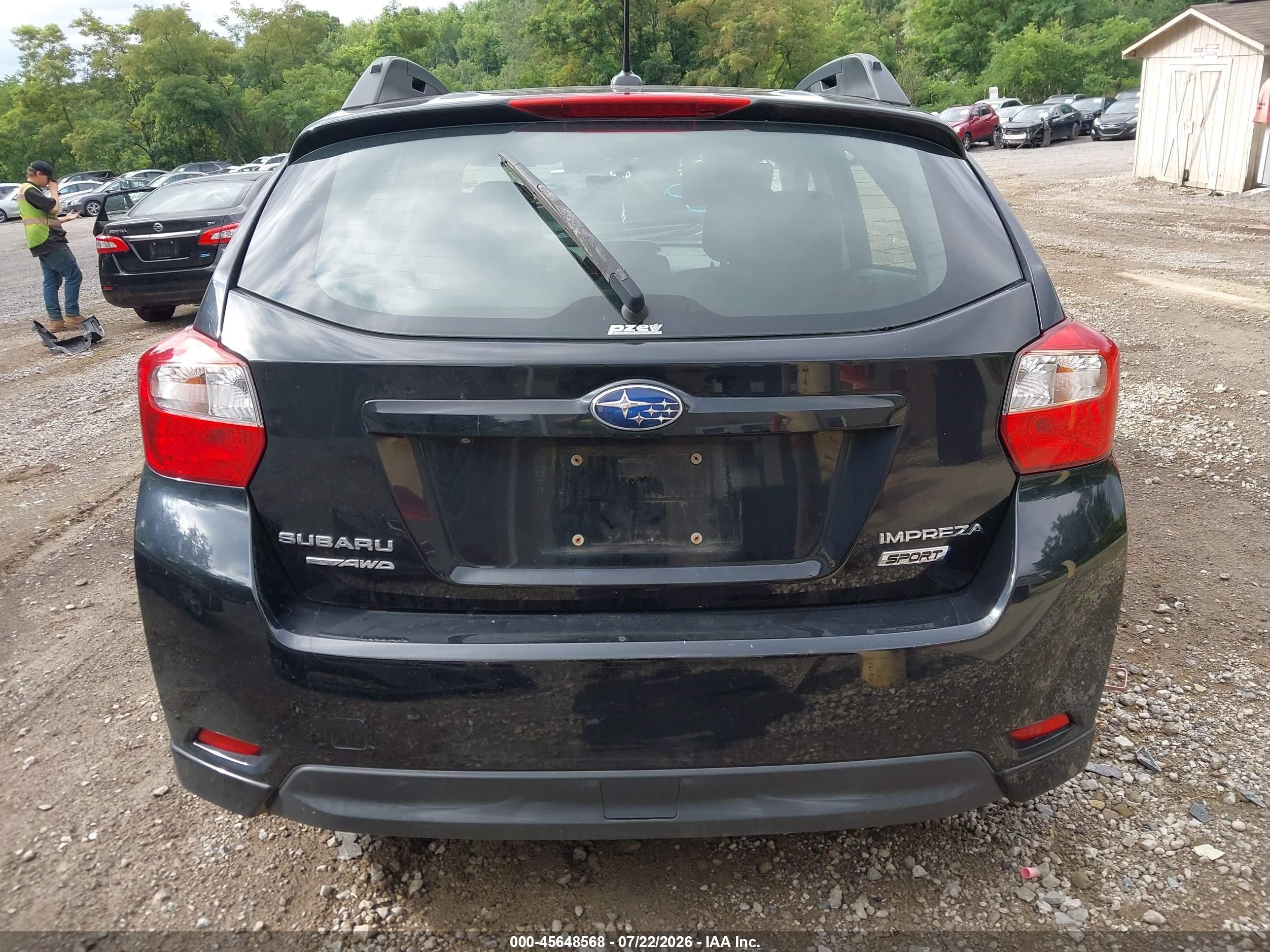 2015 Subaru Impreza 2.0i Sport Premium Черный vin: JF1GPAY64F8243593