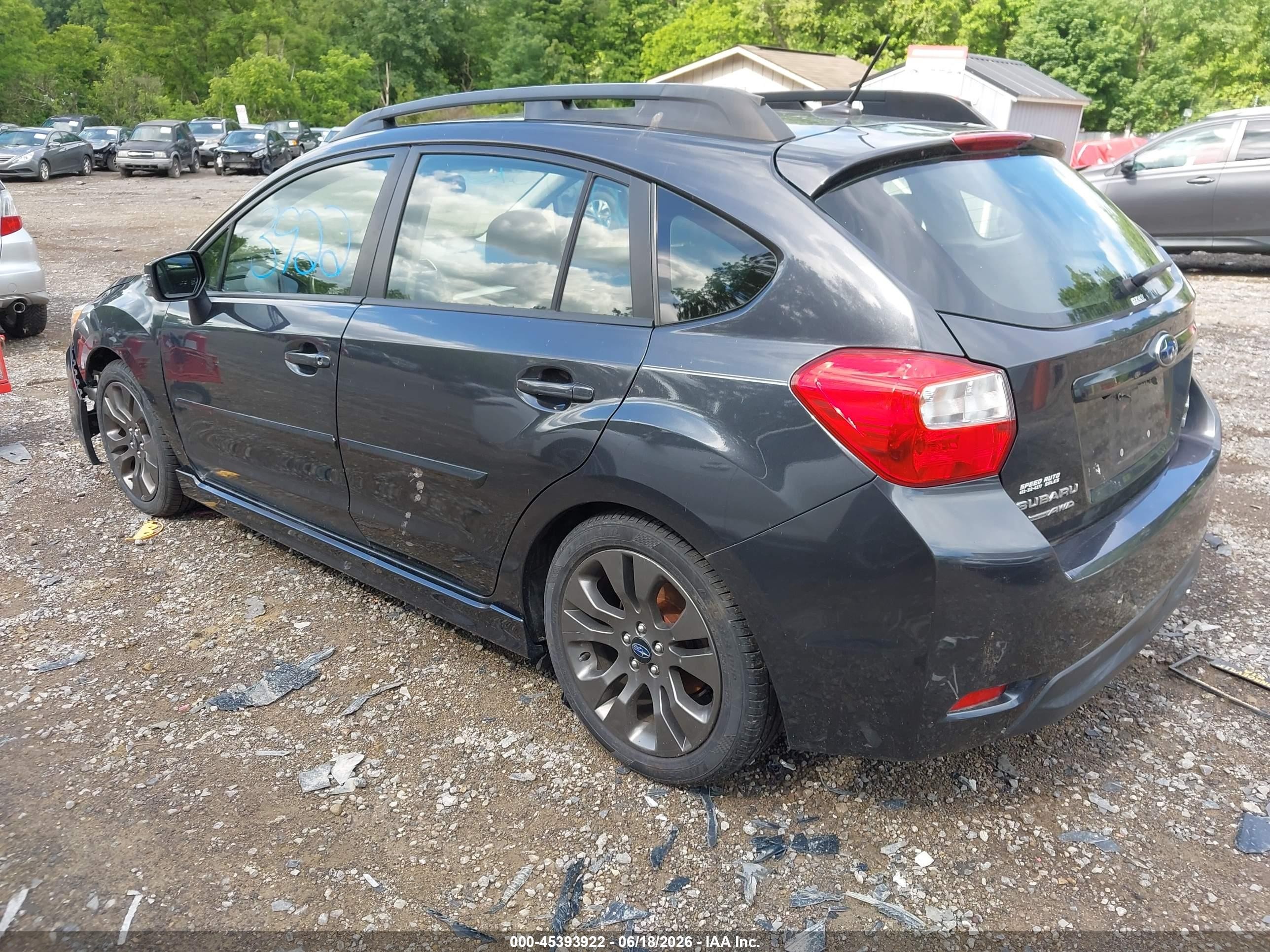 2015 Subaru Impreza 2.0i Sport Premium Gray vin: JF1GPAY66F8233082