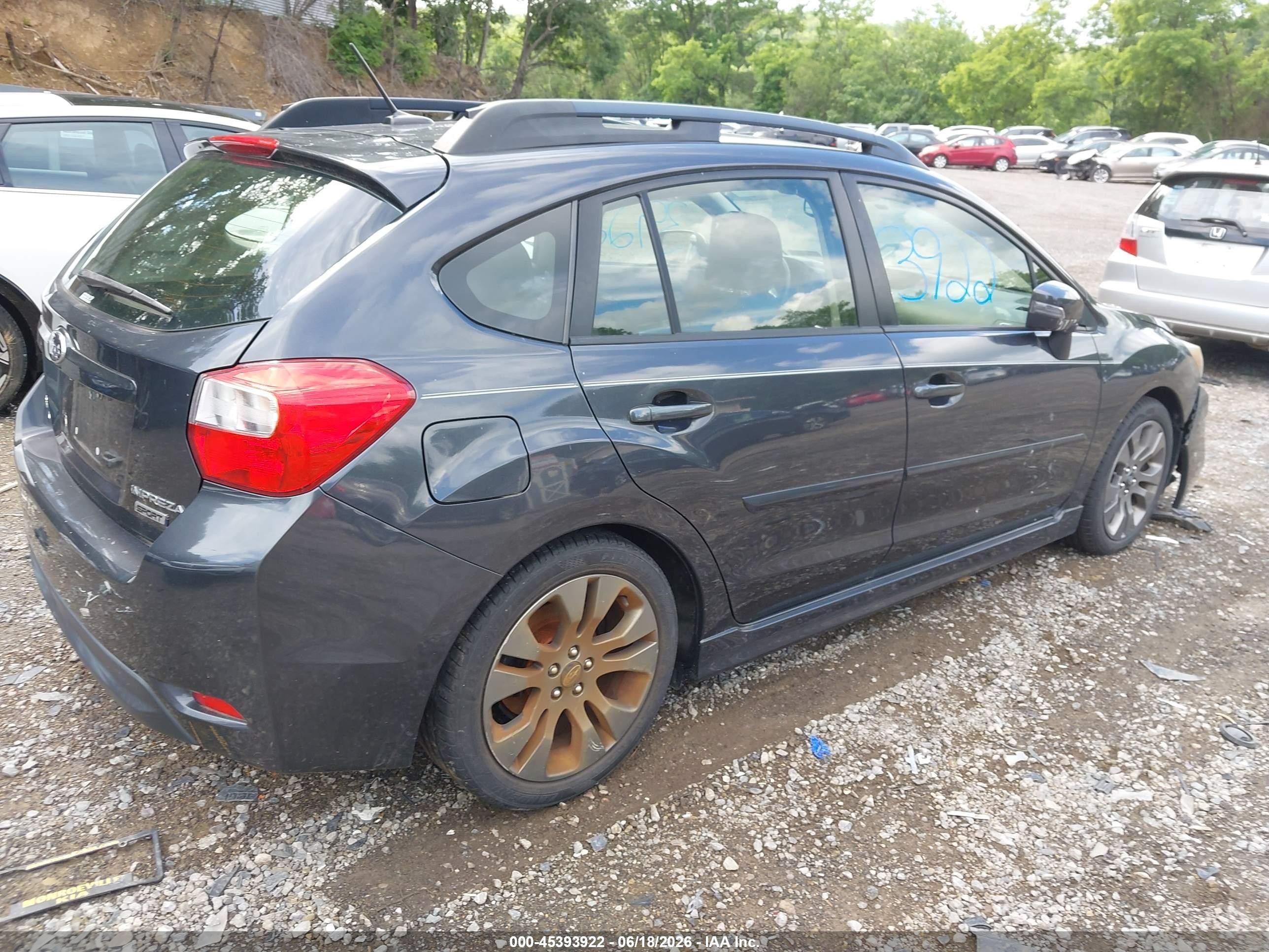 2015 Subaru Impreza 2.0i Sport Premium Gray vin: JF1GPAY66F8233082