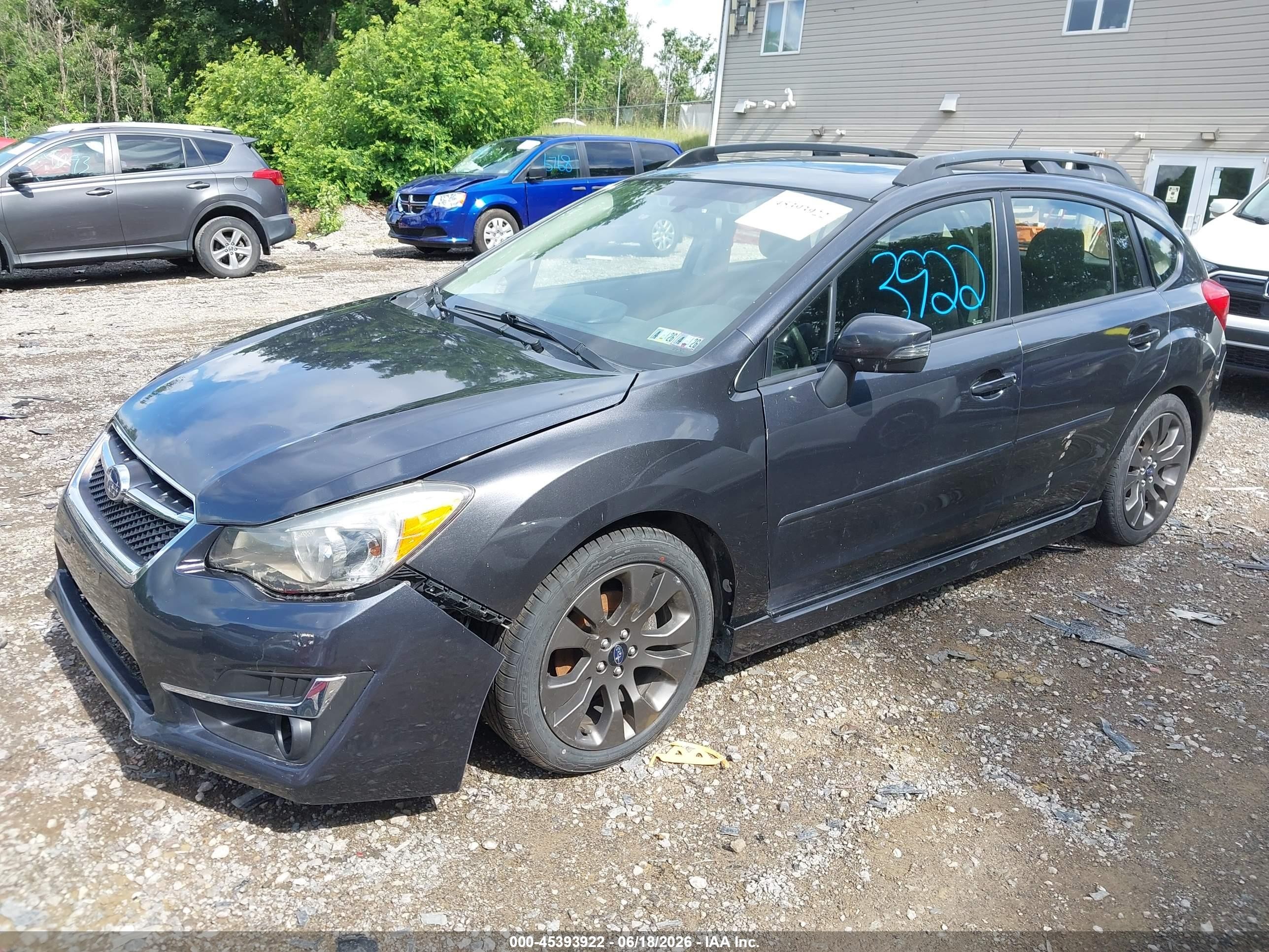 2015 Subaru Impreza 2.0i Sport Premium Gray vin: JF1GPAY66F8233082