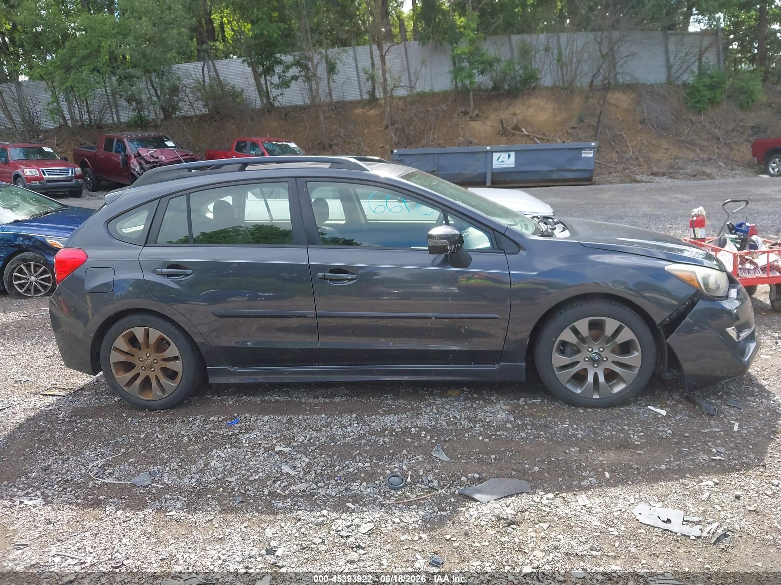 2015 Subaru Impreza 2.0i Sport Premium Gray vin: JF1GPAY66F8233082