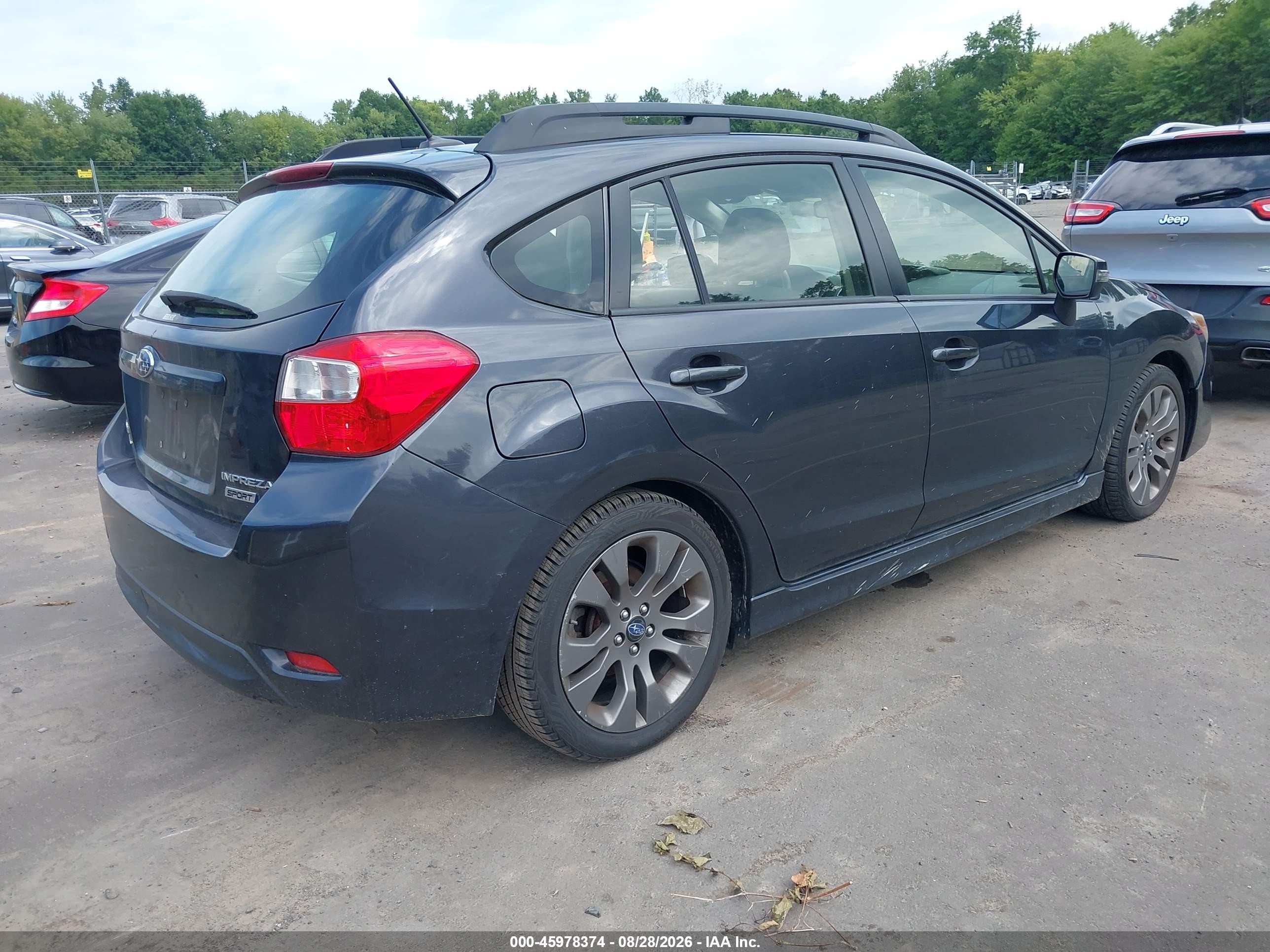 2015 Subaru Impreza 2.0i Sport Premium Gray vin: JF1GPAY68F8237215