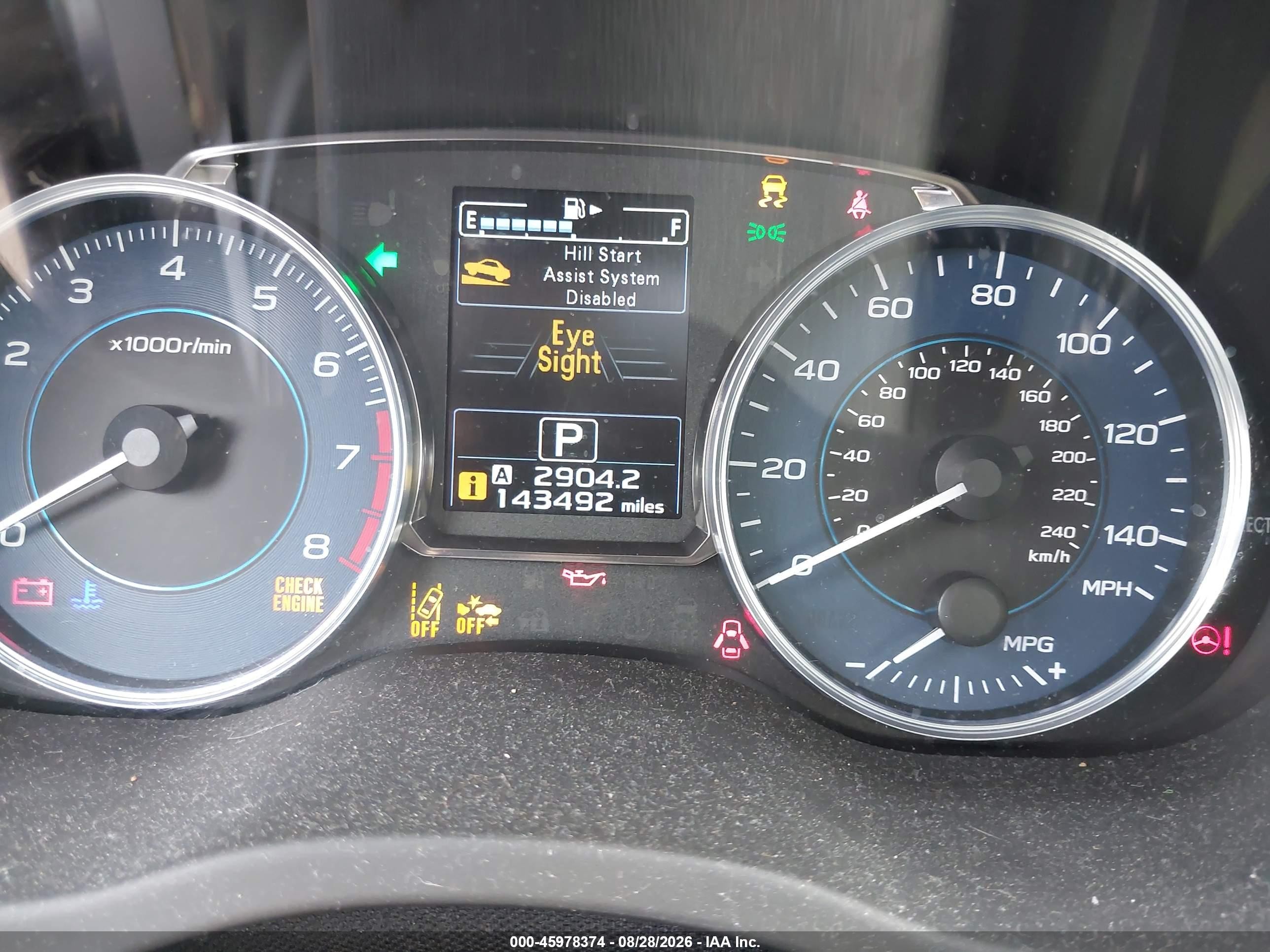 2015 Subaru Impreza 2.0i Sport Premium Gray vin: JF1GPAY68F8237215
