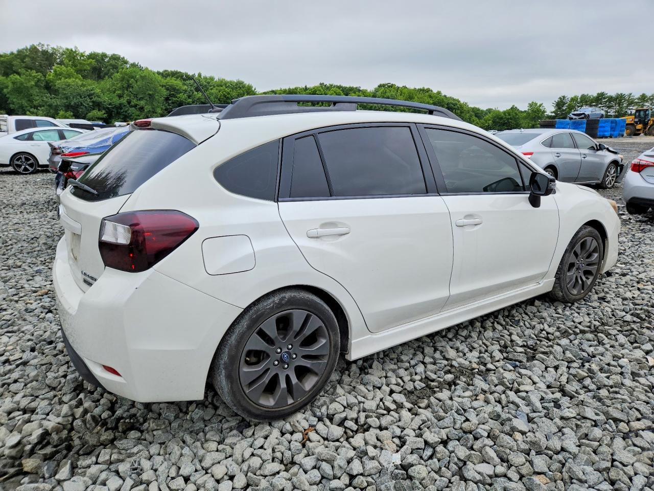 2015 Subaru Impreza Sport White vin: JF1GPAY68F8238039