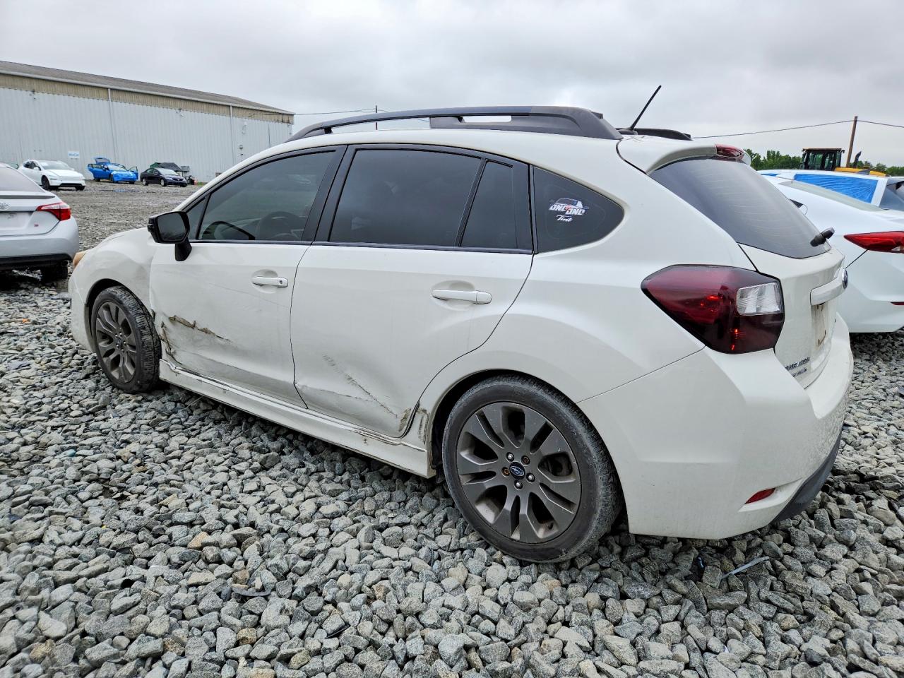 2015 Subaru Impreza Sport White vin: JF1GPAY68F8238039