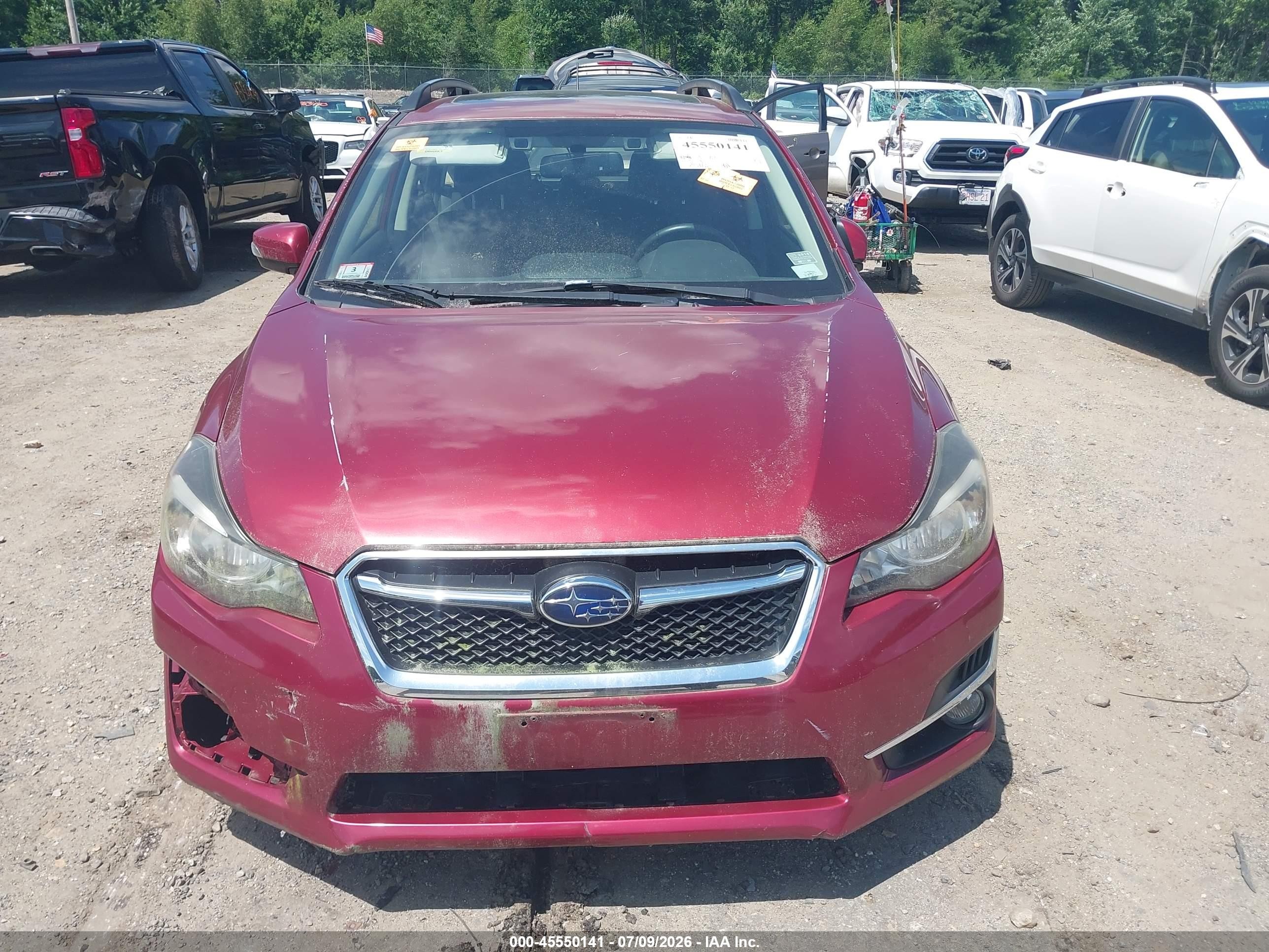 2015 Subaru Impreza 2.0i Sport Premium Red vin: JF1GPAY68F8238607