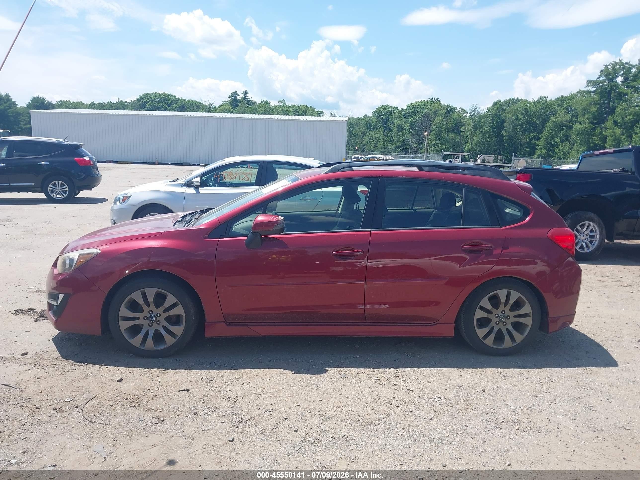 2015 Subaru Impreza 2.0i Sport Premium Red vin: JF1GPAY68F8238607