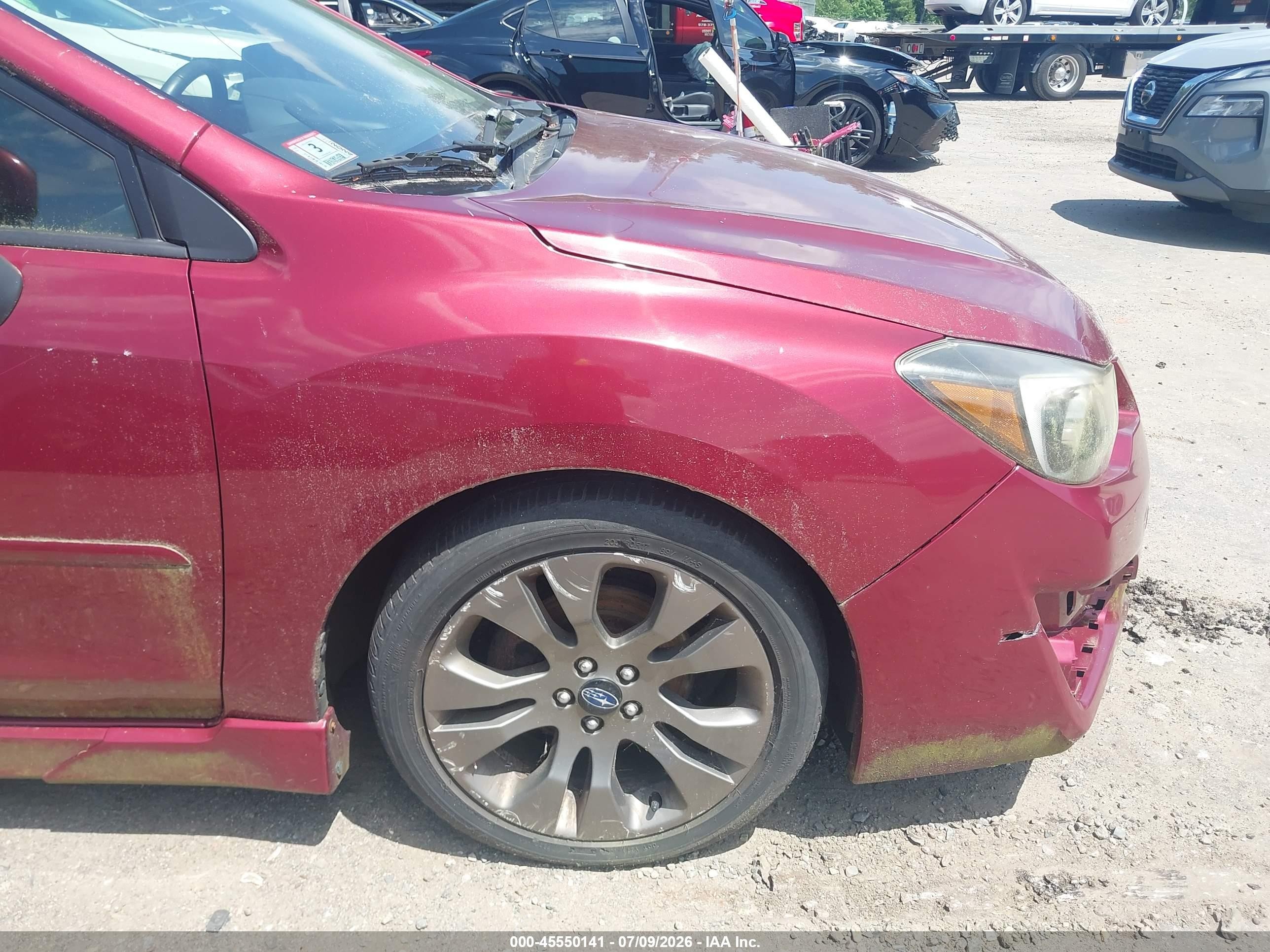 2015 Subaru Impreza 2.0i Sport Premium Red vin: JF1GPAY68F8238607
