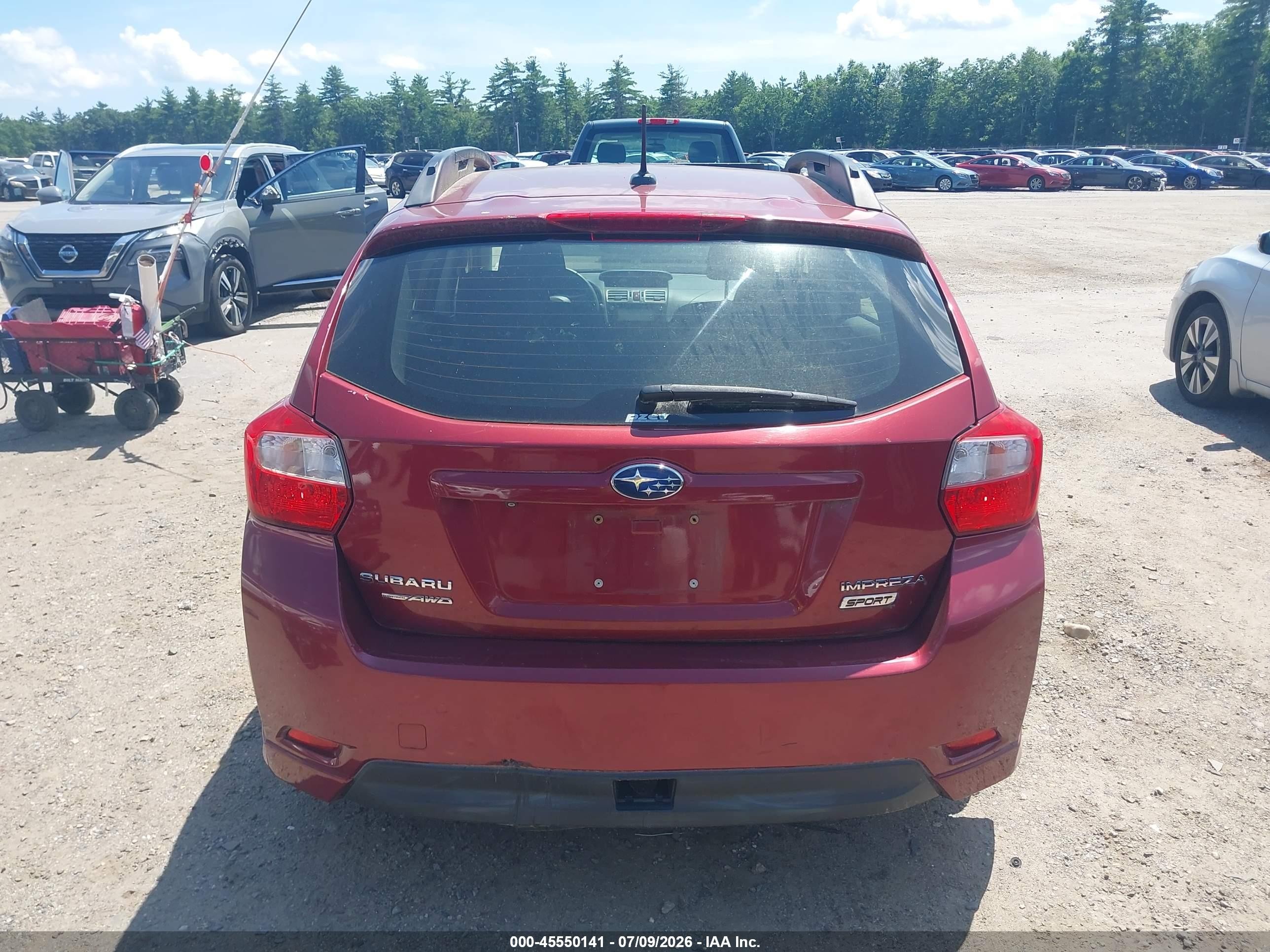 2015 Subaru Impreza 2.0i Sport Premium Red vin: JF1GPAY68F8238607