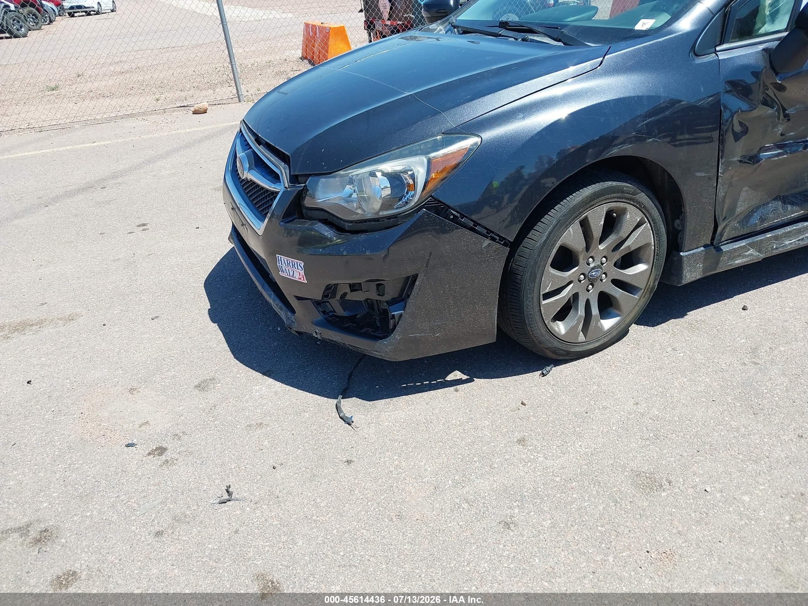 2015 Subaru Impreza 2.0i Sport Limited Черный vin: JF1GPAZ60F8324430