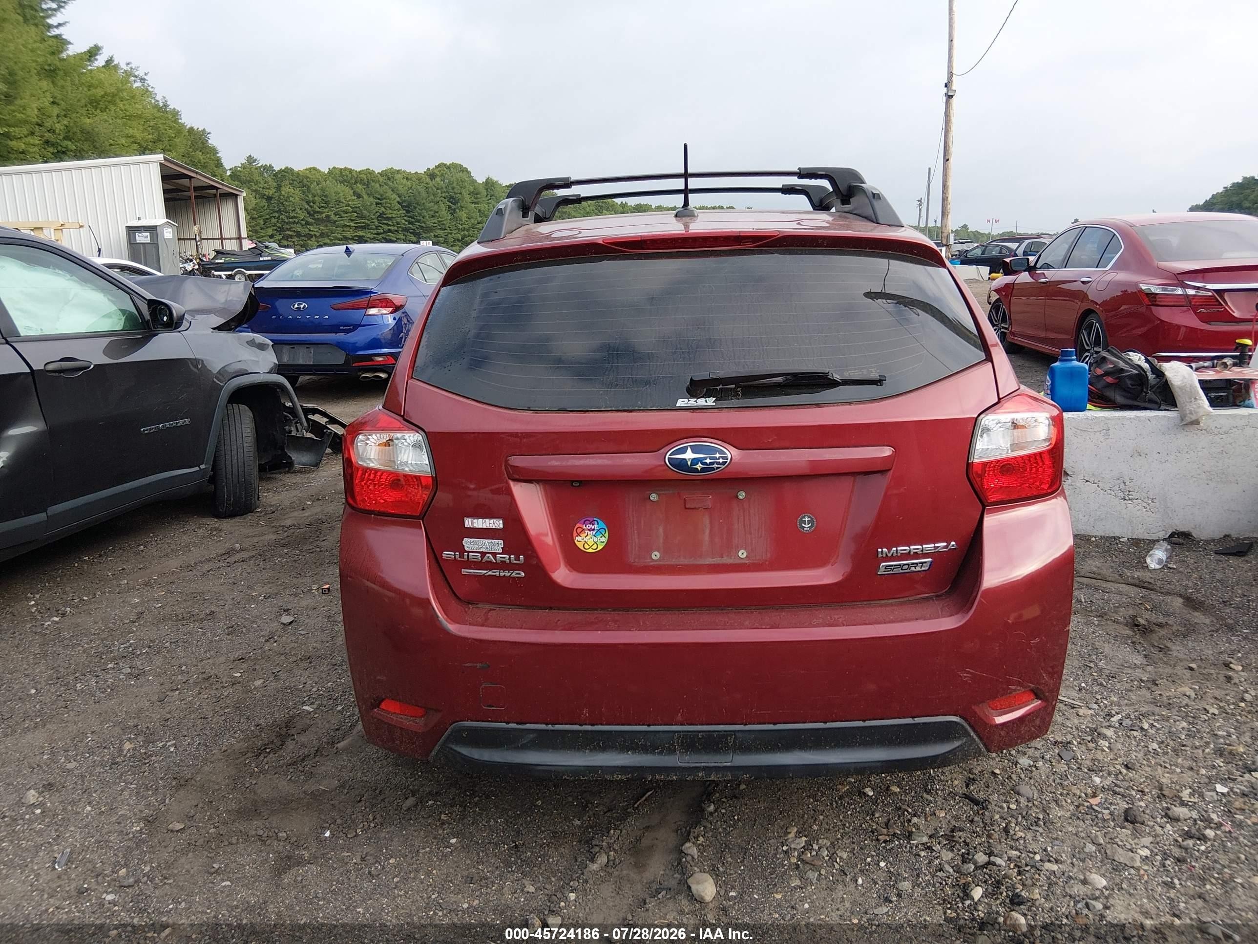 2015 Subaru Impreza 2.0i Sport Limited Red vin: JF1GPAZ61FH236454