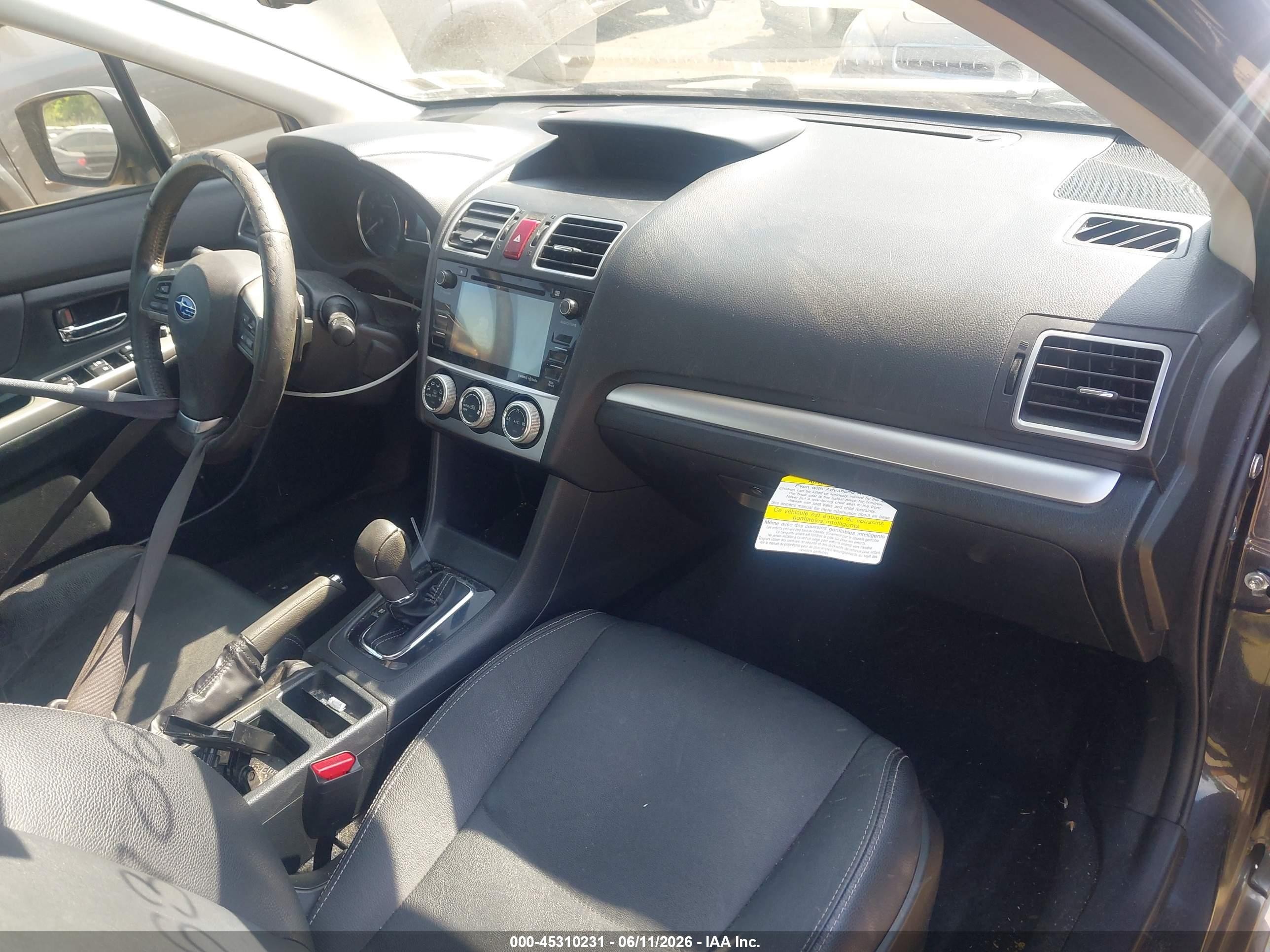 2015 Subaru Impreza 2.0i Sport Limited Gray vin: JF1GPAZ62F8224765