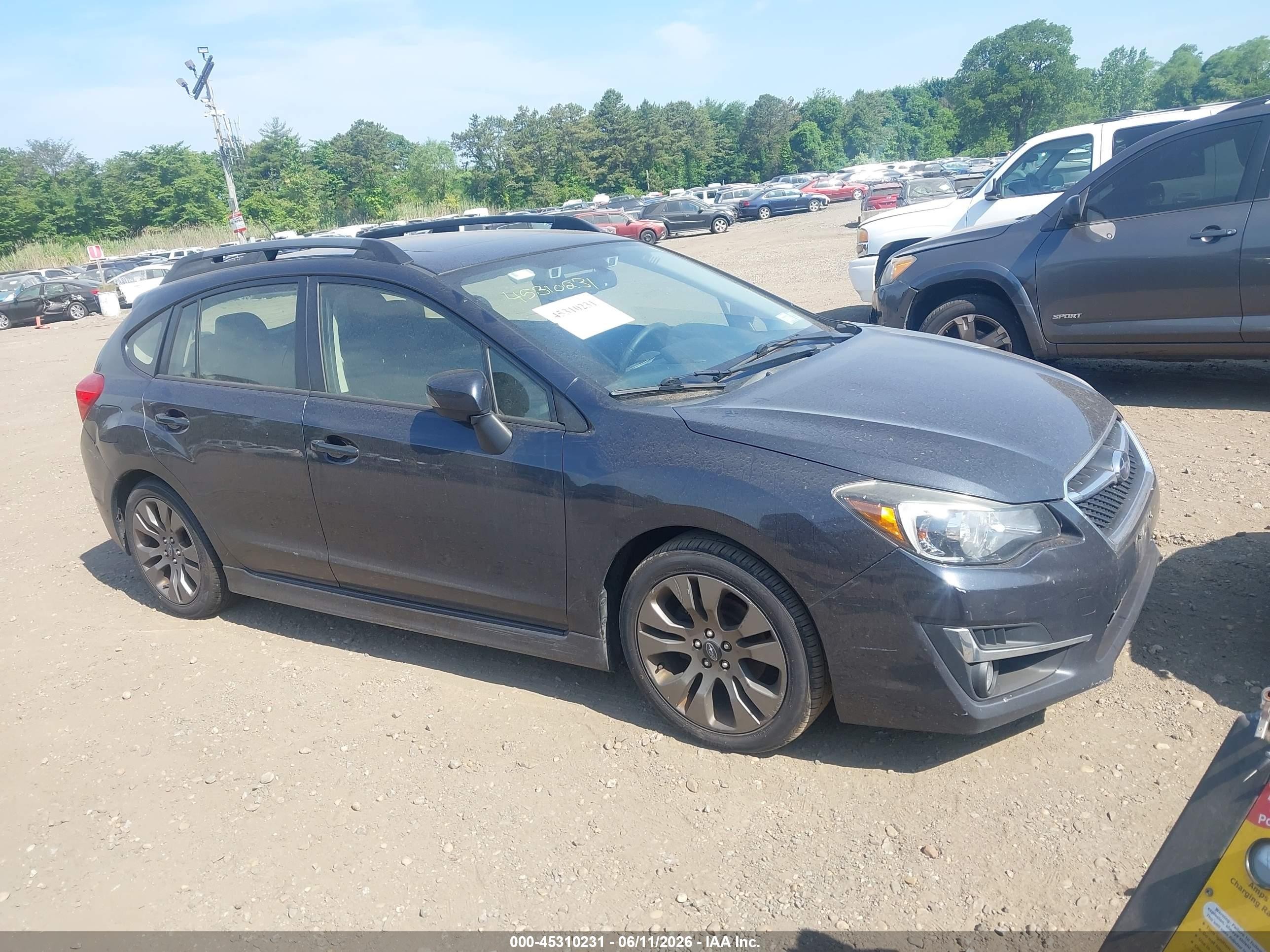 2015 Subaru Impreza 2.0i Sport Limited Gray vin: JF1GPAZ62F8224765