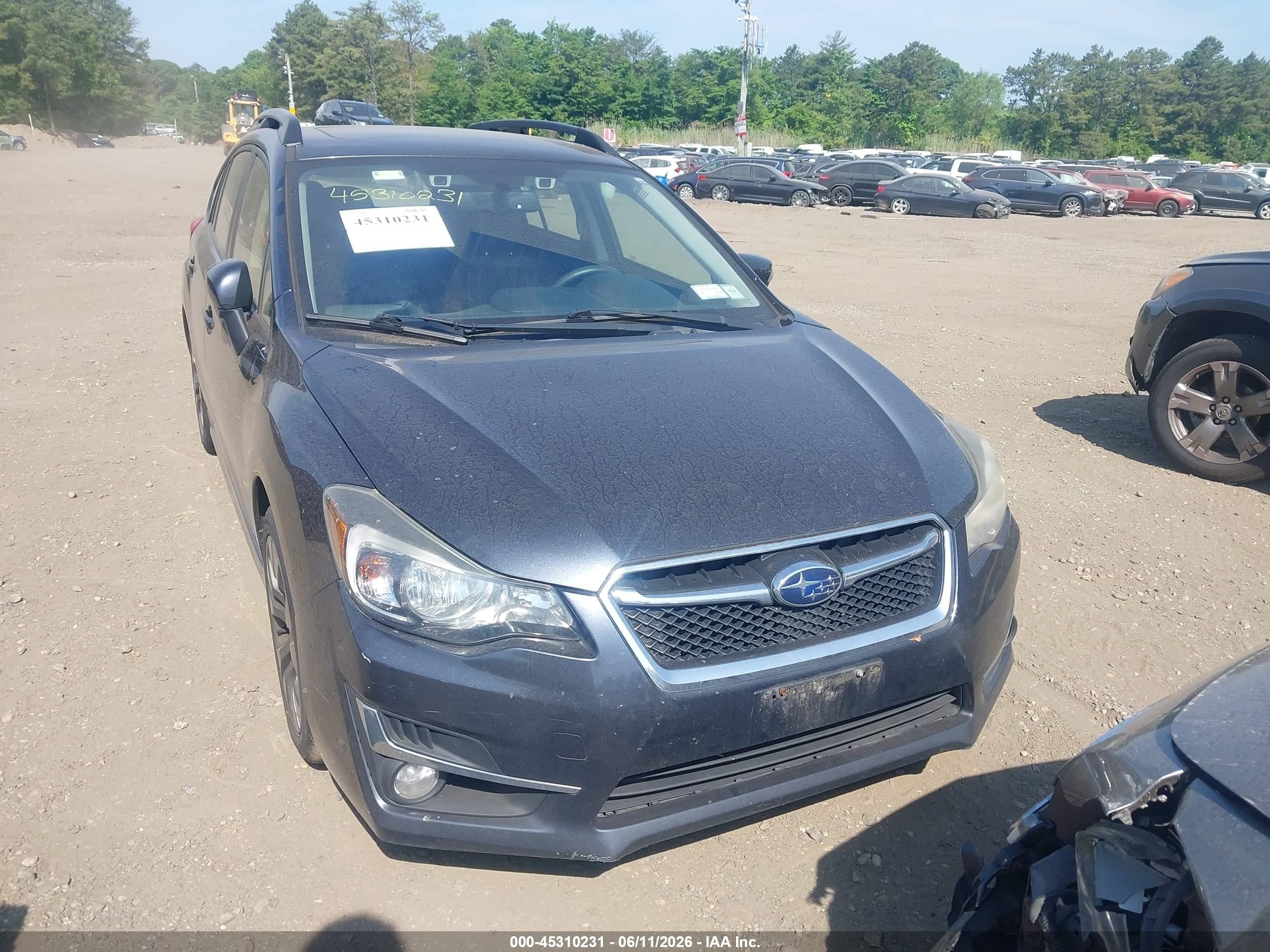 2015 Subaru Impreza 2.0i Sport Limited Gray vin: JF1GPAZ62F8224765