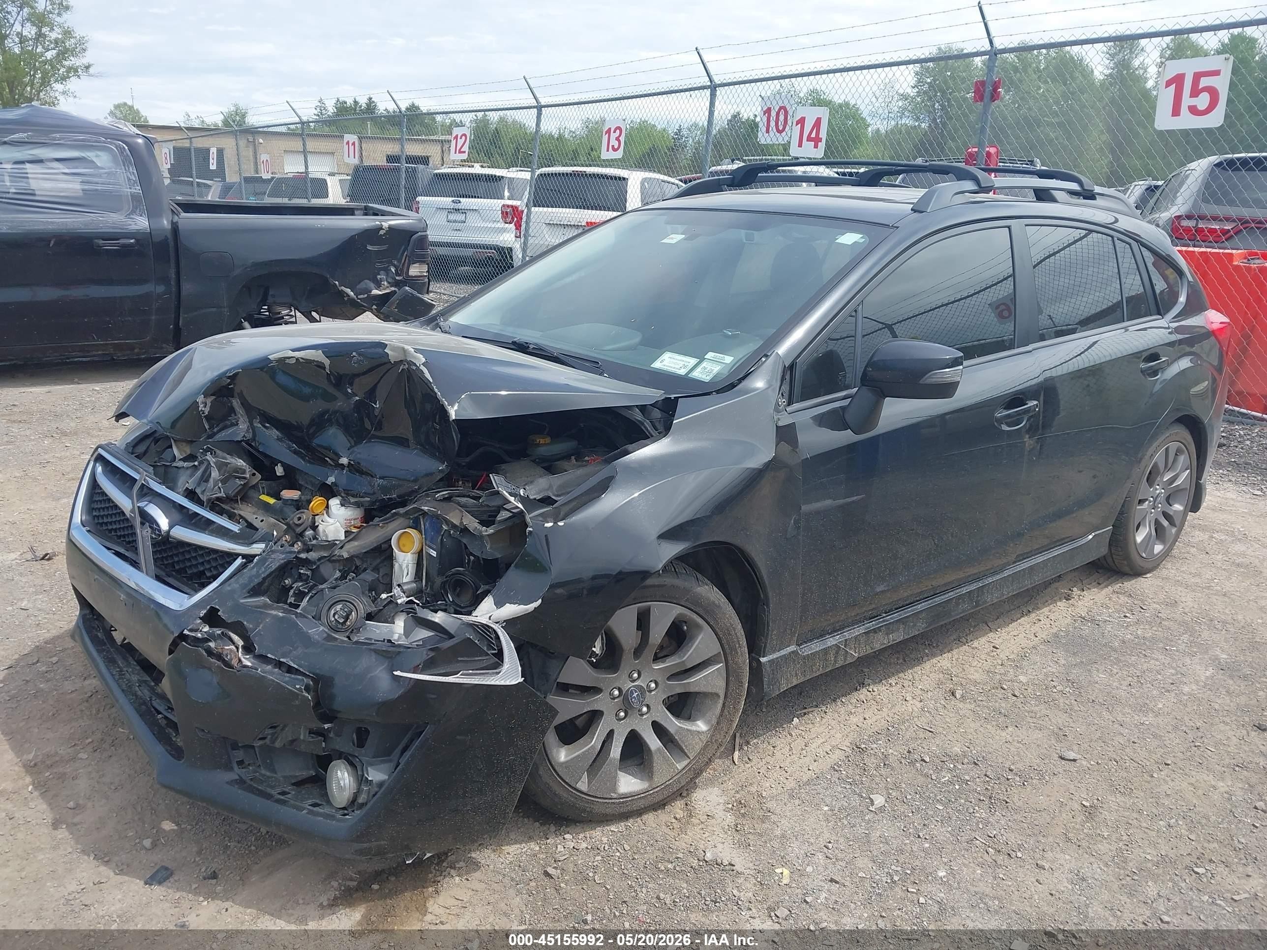 2015 Subaru Impreza 2.0i Sport Limited Черный vin: JF1GPAZ63FH273991