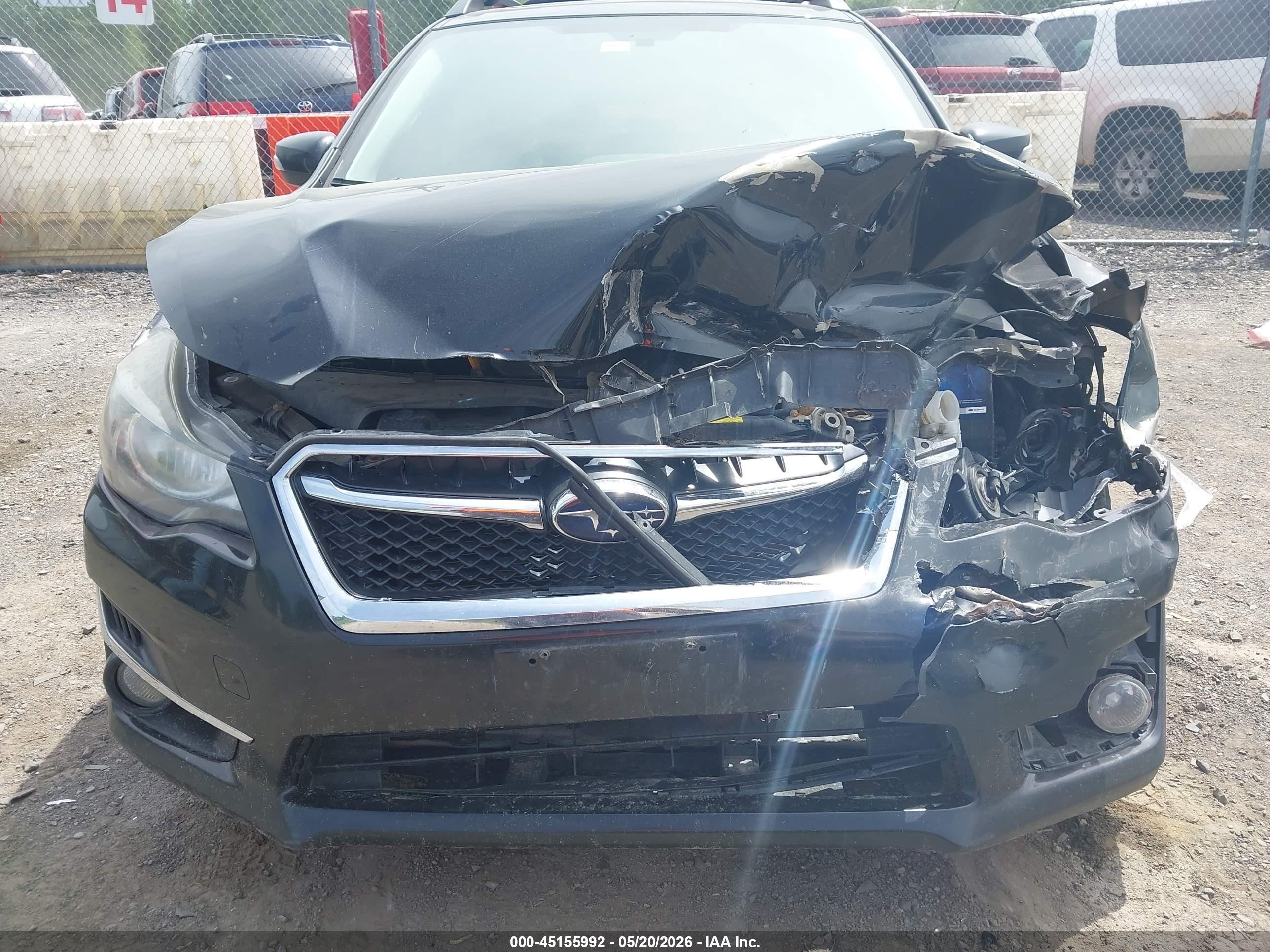 2015 Subaru Impreza 2.0i Sport Limited Черный vin: JF1GPAZ63FH273991