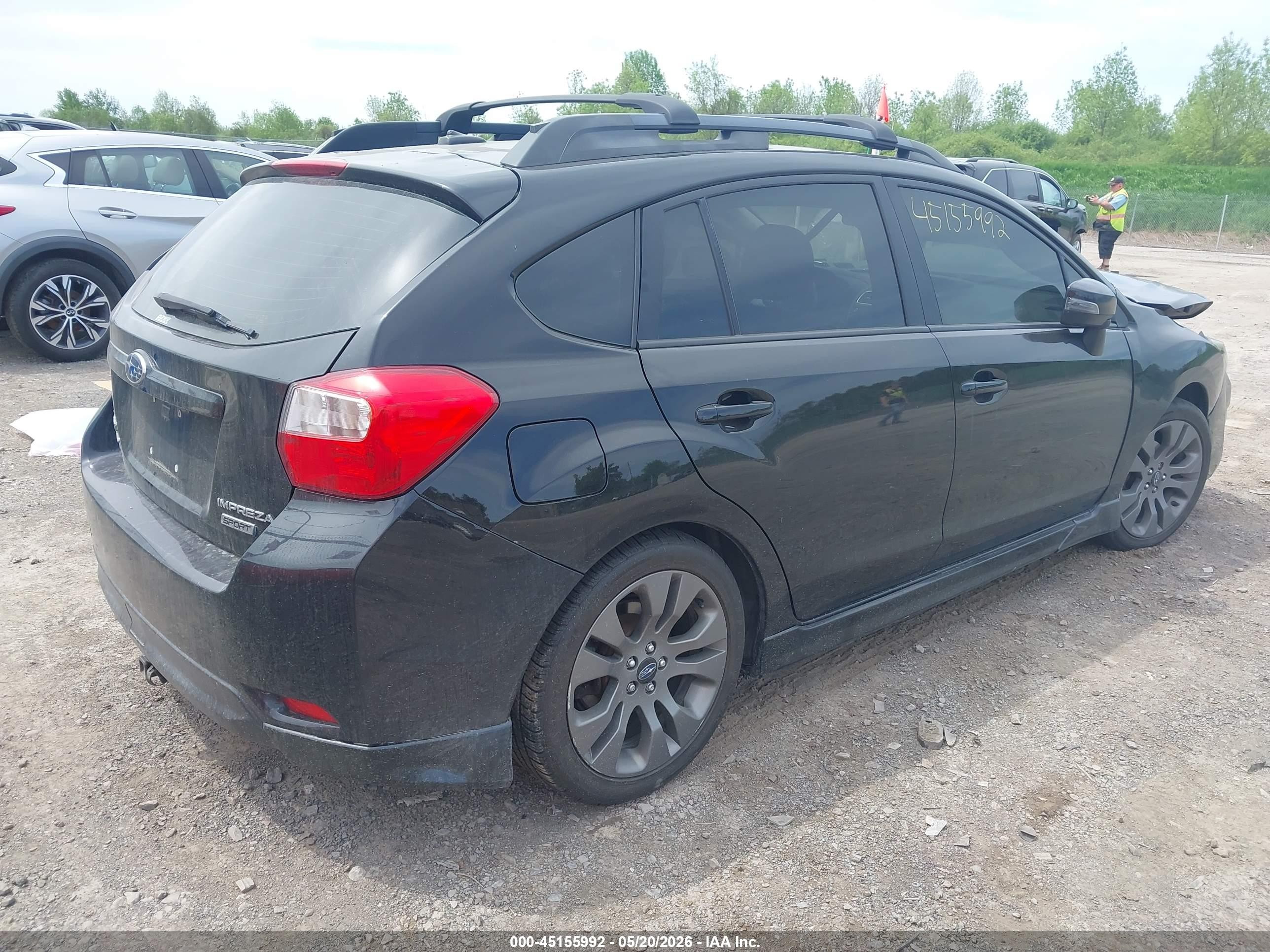 2015 Subaru Impreza 2.0i Sport Limited Черный vin: JF1GPAZ63FH273991