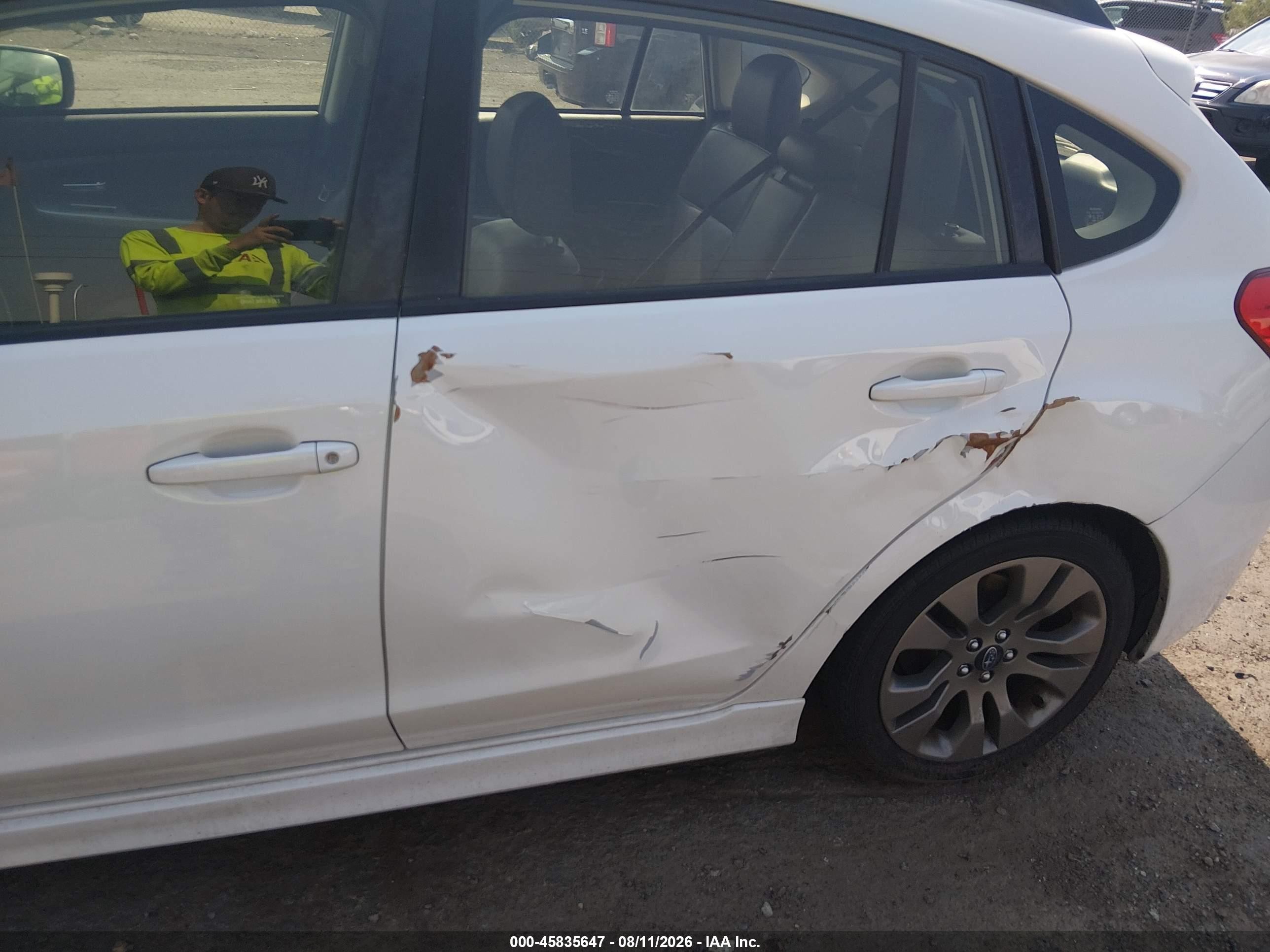 2015 Subaru Impreza 2.0i Sport Limited White vin: JF1GPAZ65F8223206