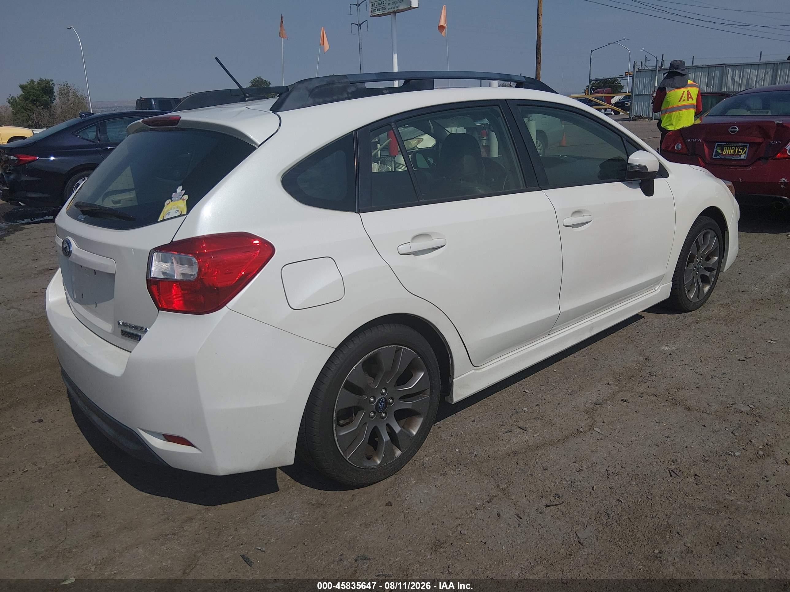 2015 Subaru Impreza 2.0i Sport Limited White vin: JF1GPAZ65F8223206