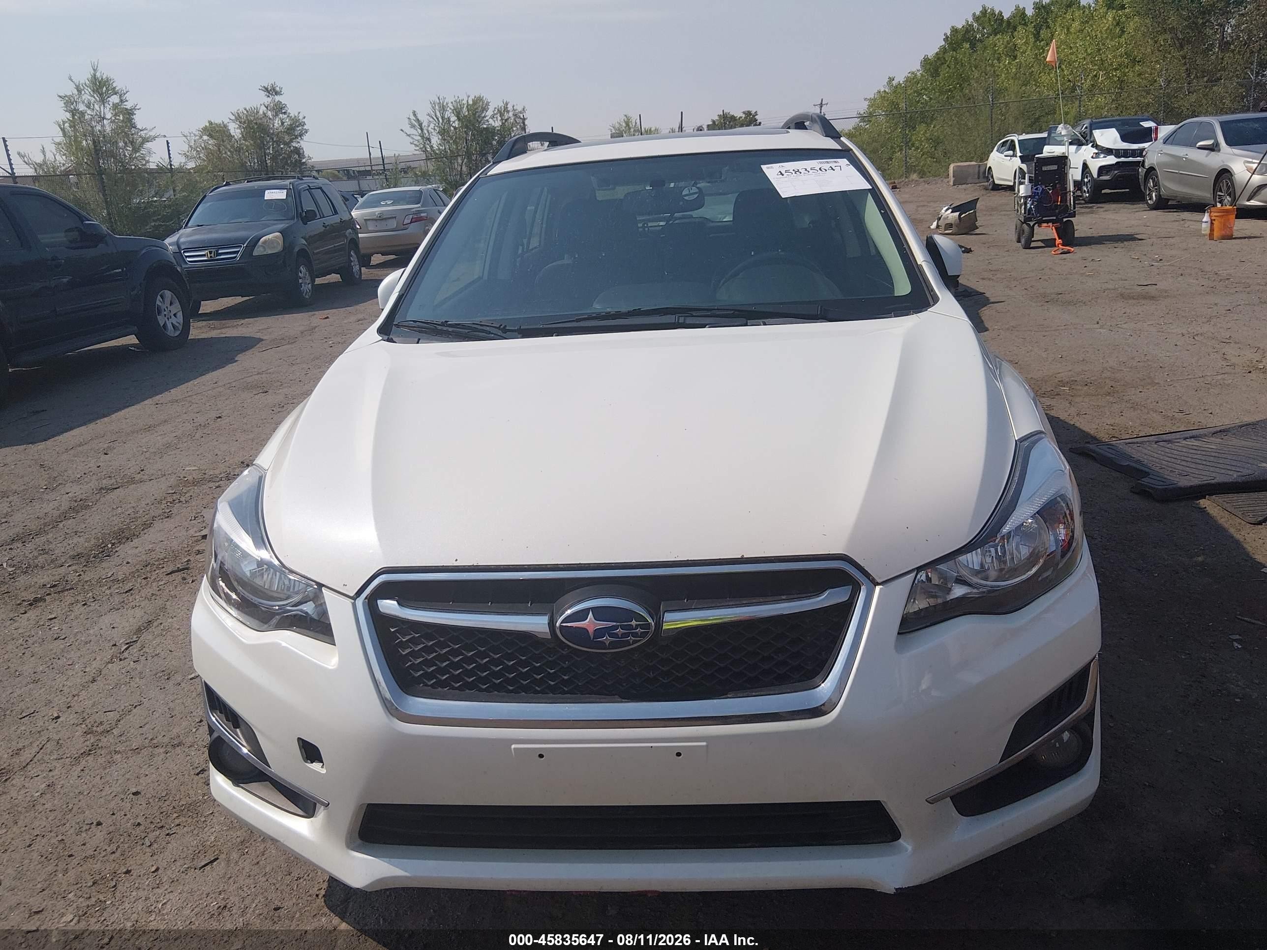 2015 Subaru Impreza 2.0i Sport Limited White vin: JF1GPAZ65F8223206