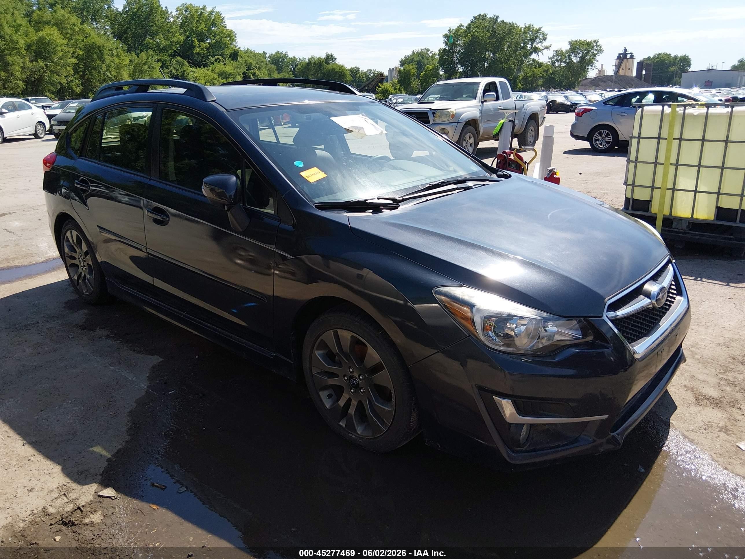 2015 Subaru Impreza 2.0i Sport Limited Серый vin: JF1GPAZ65F8316372