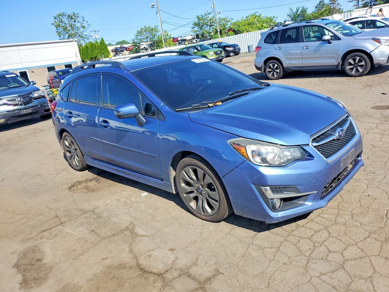 2015 Subaru Impreza Sport Limited Blue vin: JF1GPAZ65F8320972