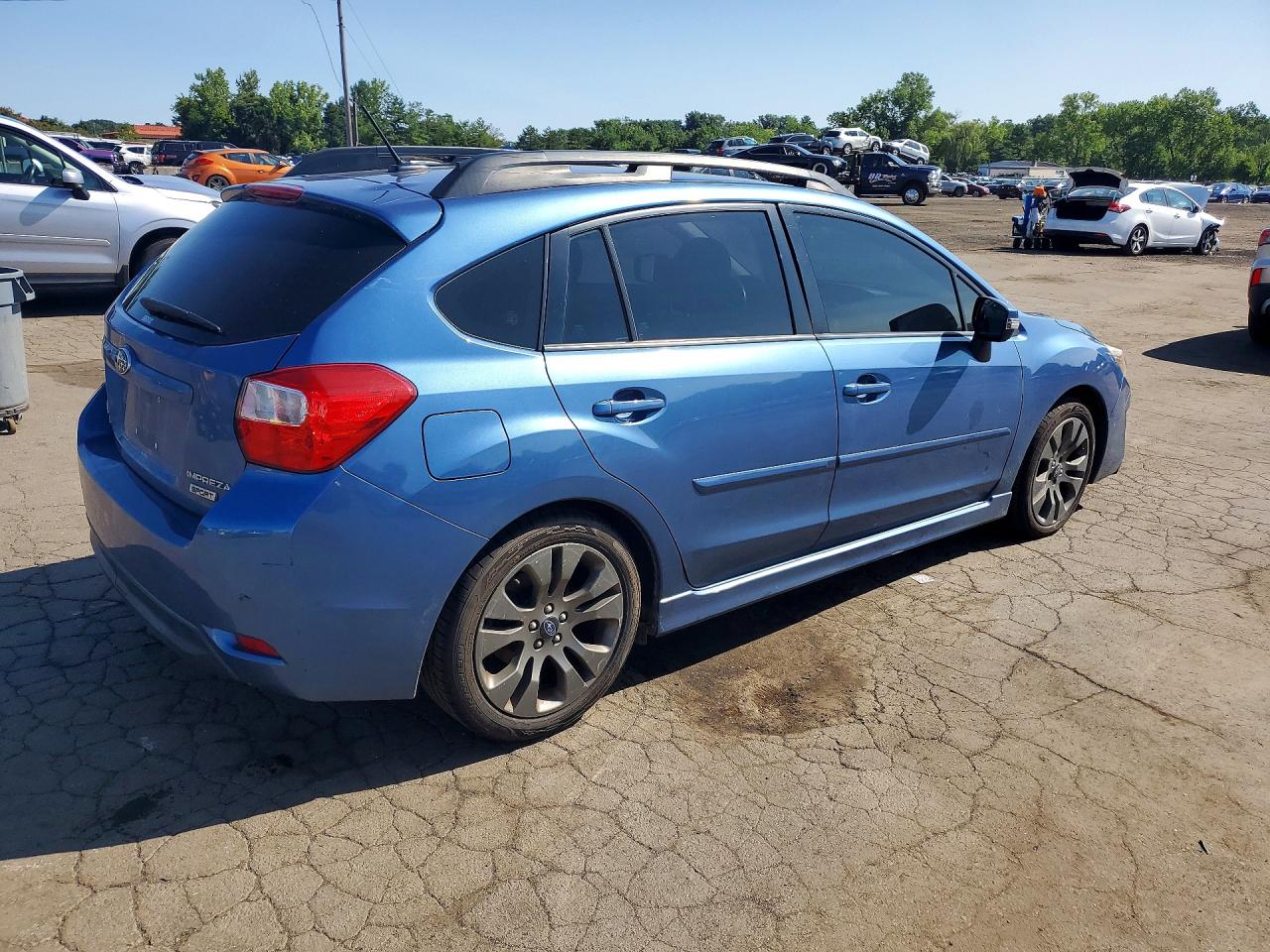 2015 Subaru Impreza Sport Limited Blue vin: JF1GPAZ65F8320972