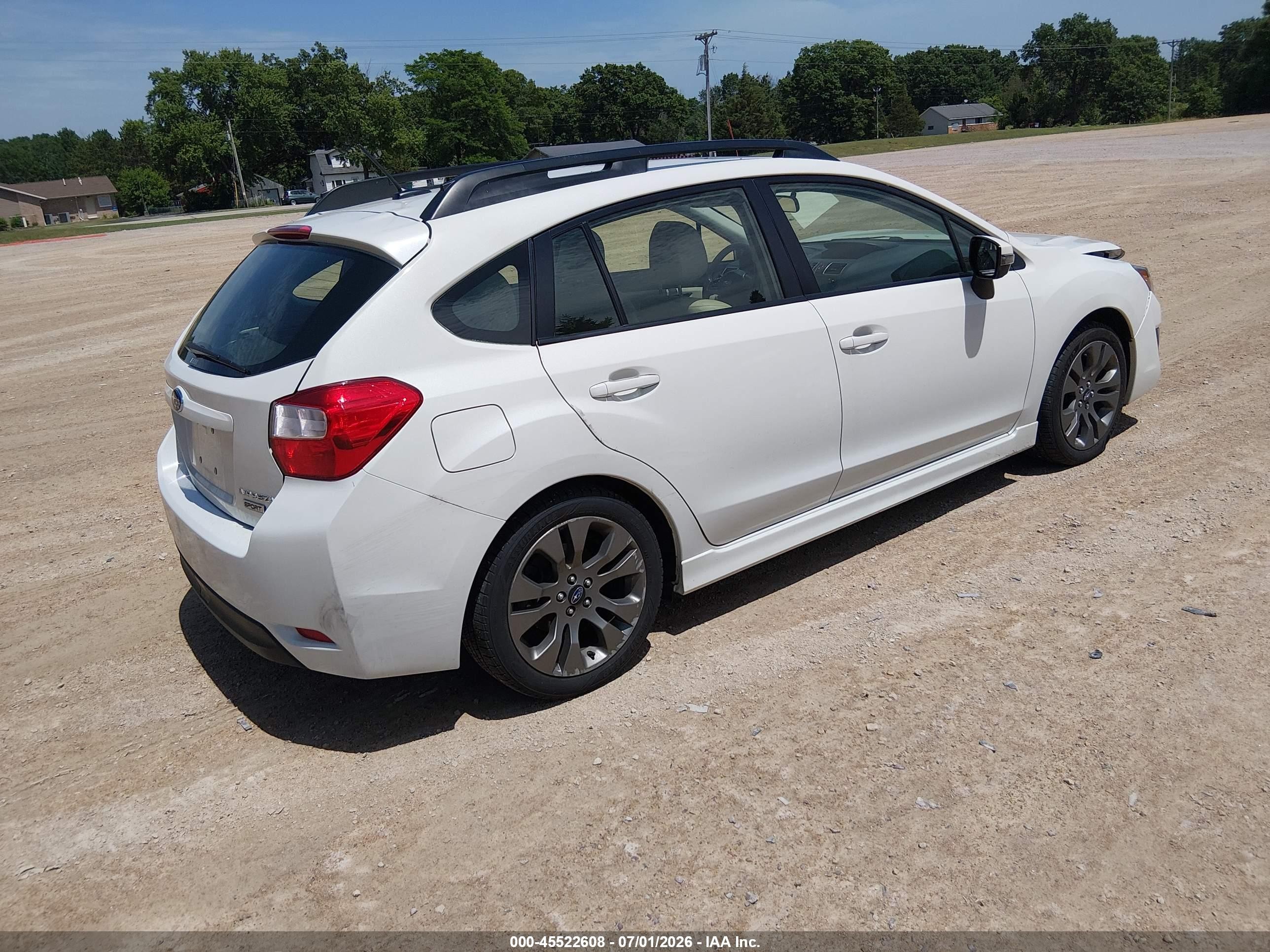 2015 Subaru Impreza 2.0i Sport Limited White vin: JF1GPAZ66F8204910