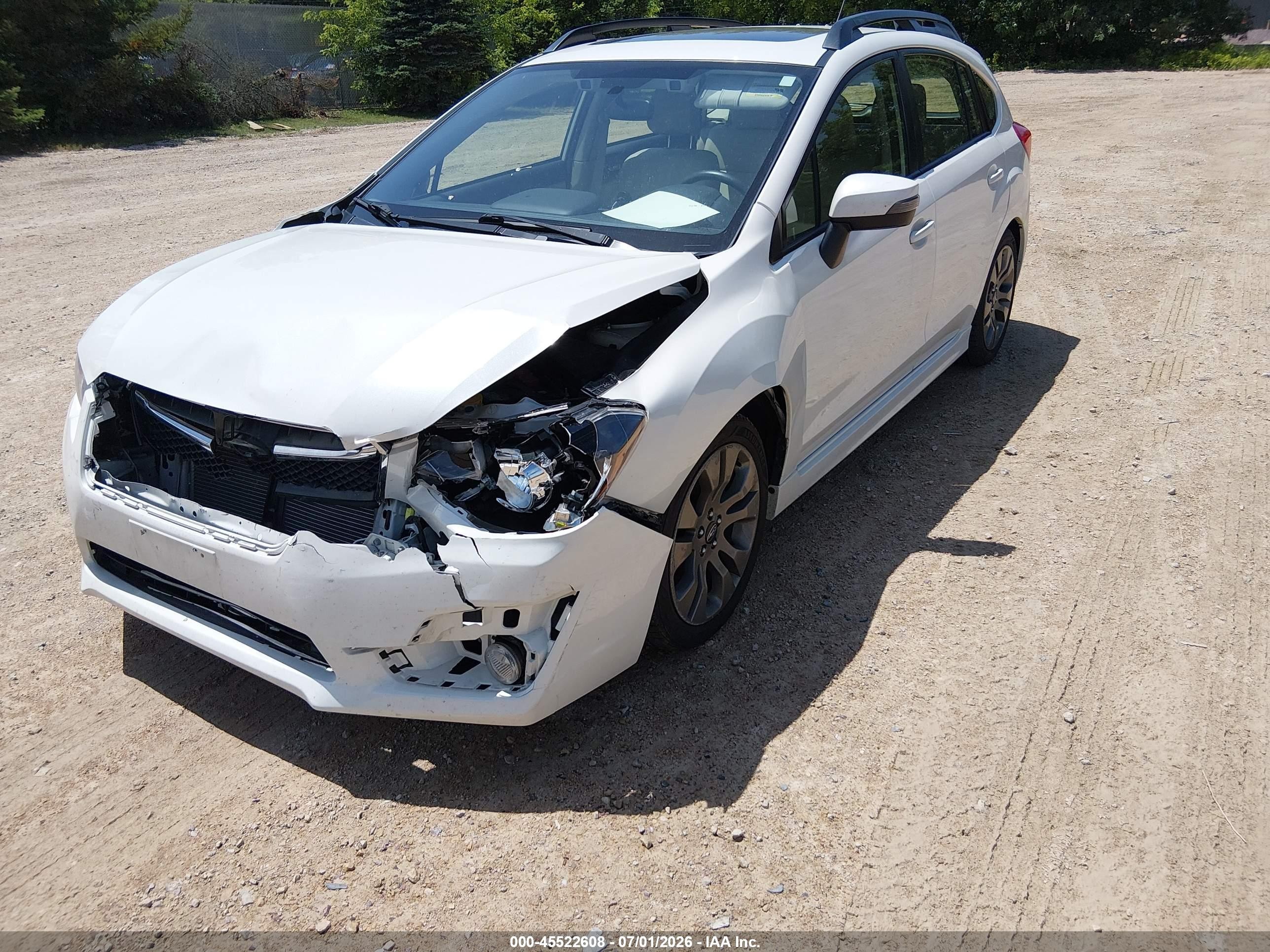 2015 Subaru Impreza 2.0i Sport Limited White vin: JF1GPAZ66F8204910