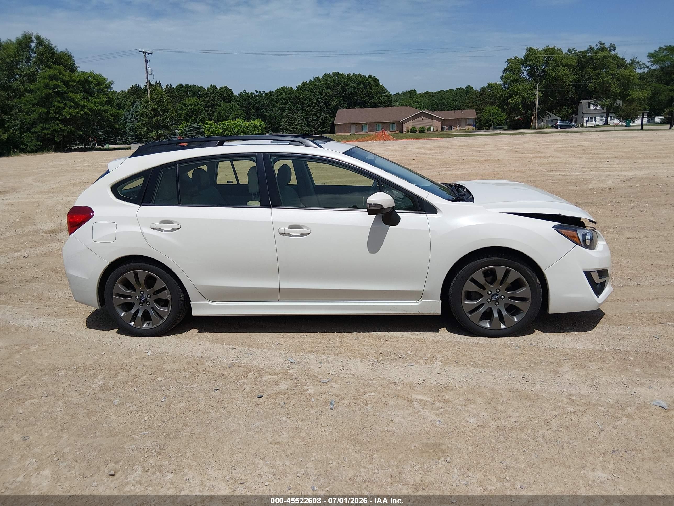 2015 Subaru Impreza 2.0i Sport Limited White vin: JF1GPAZ66F8204910