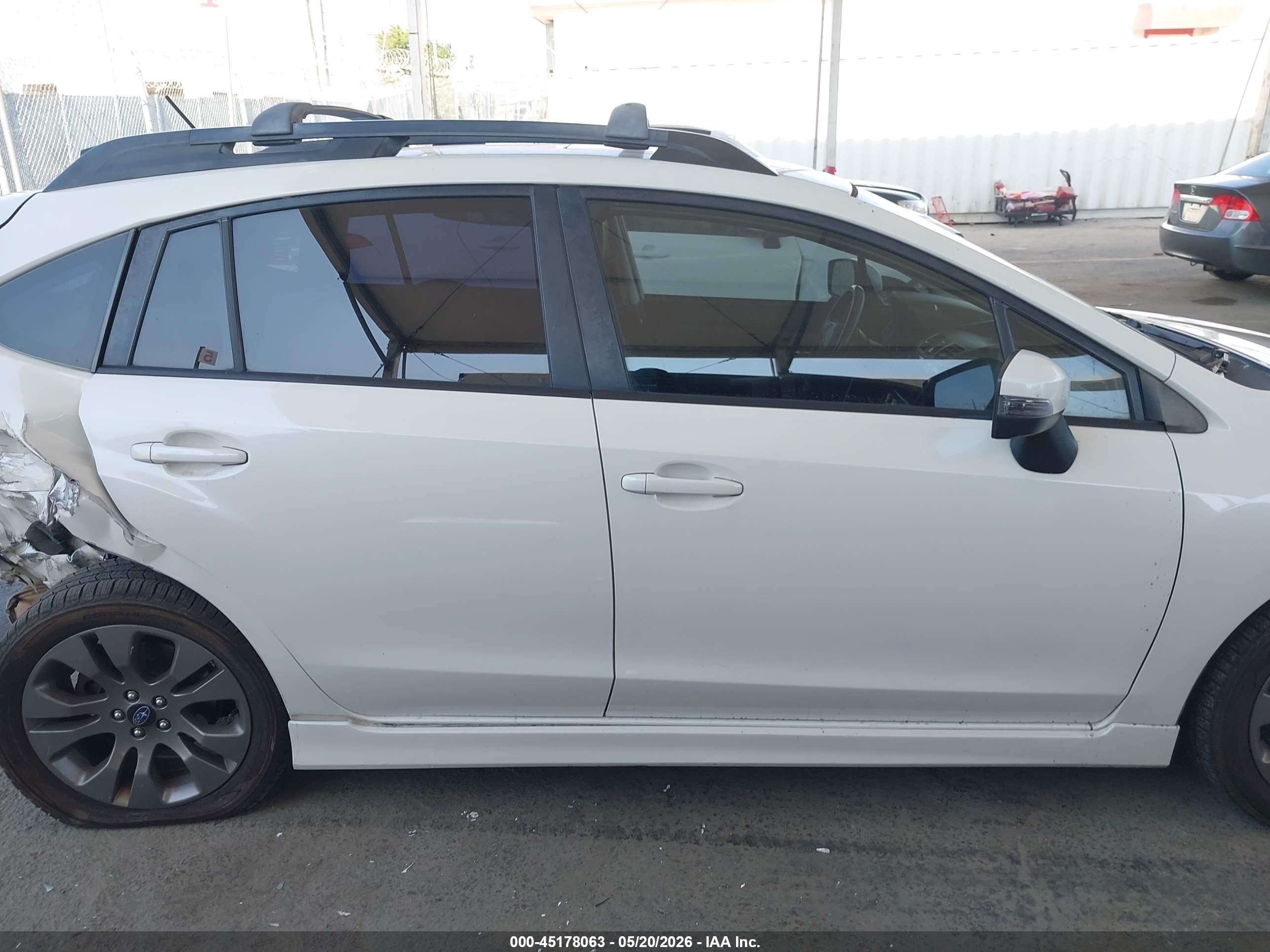 2015 Subaru Impreza 2.0i Sport Limited White vin: JF1GPAZ66F8236028