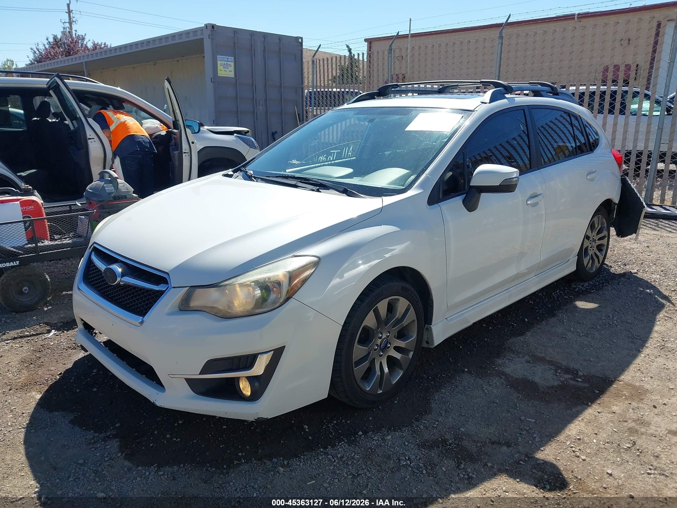 2015 Subaru Impreza 2.0i Sport Limited White vin: JF1GPAZ67FH324635
