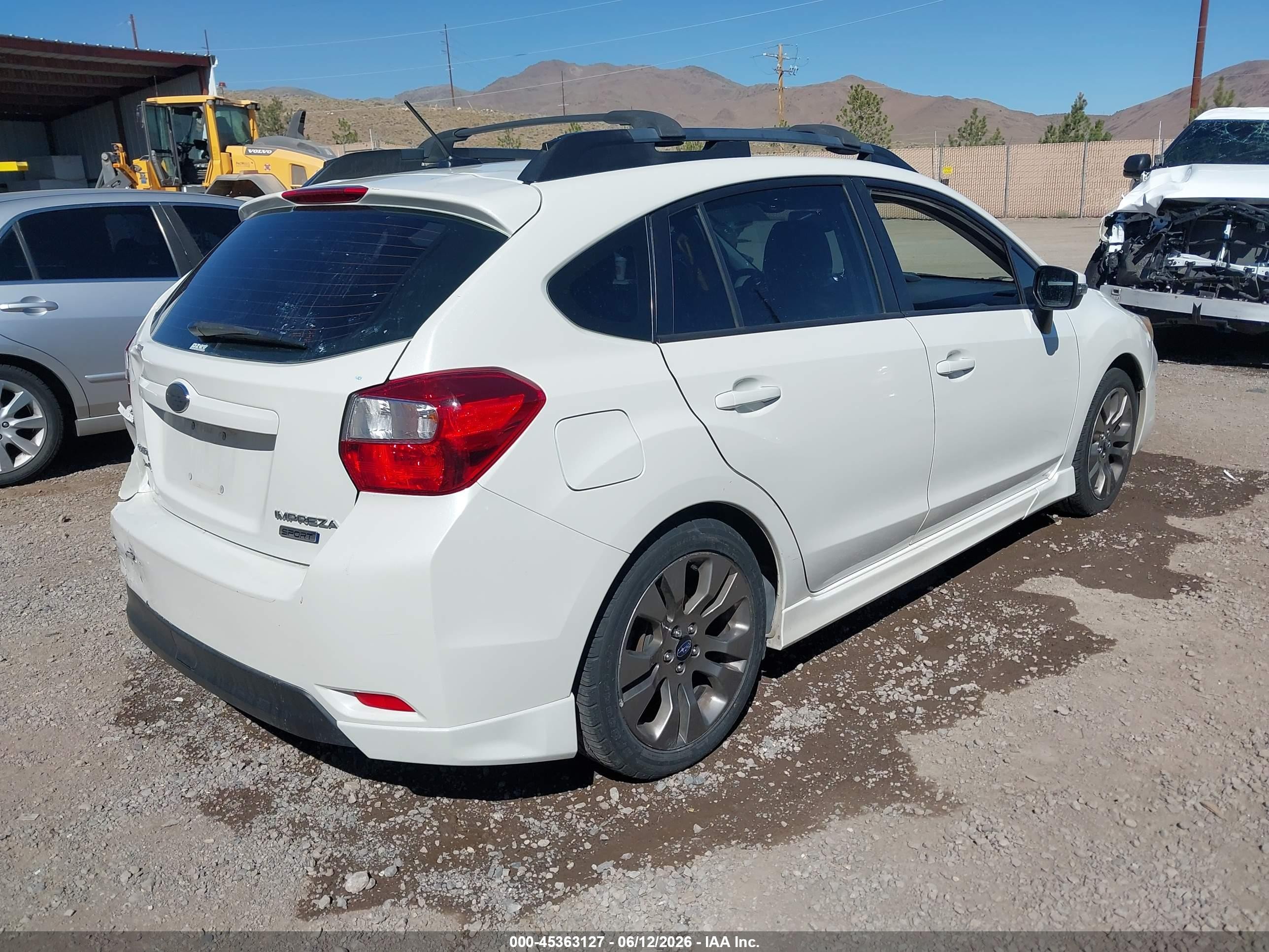 2015 Subaru Impreza 2.0i Sport Limited White vin: JF1GPAZ67FH324635