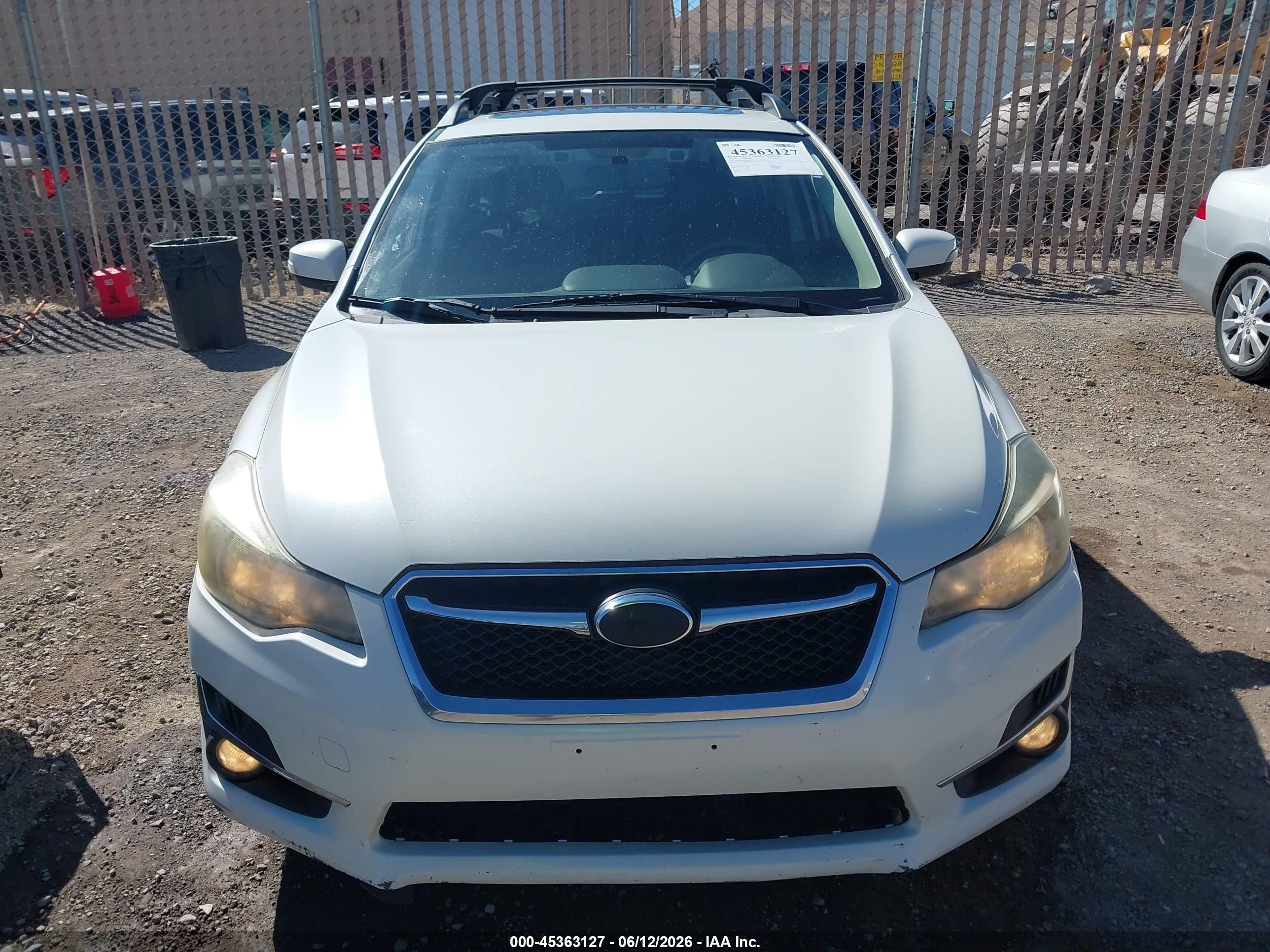 2015 Subaru Impreza 2.0i Sport Limited White vin: JF1GPAZ67FH324635