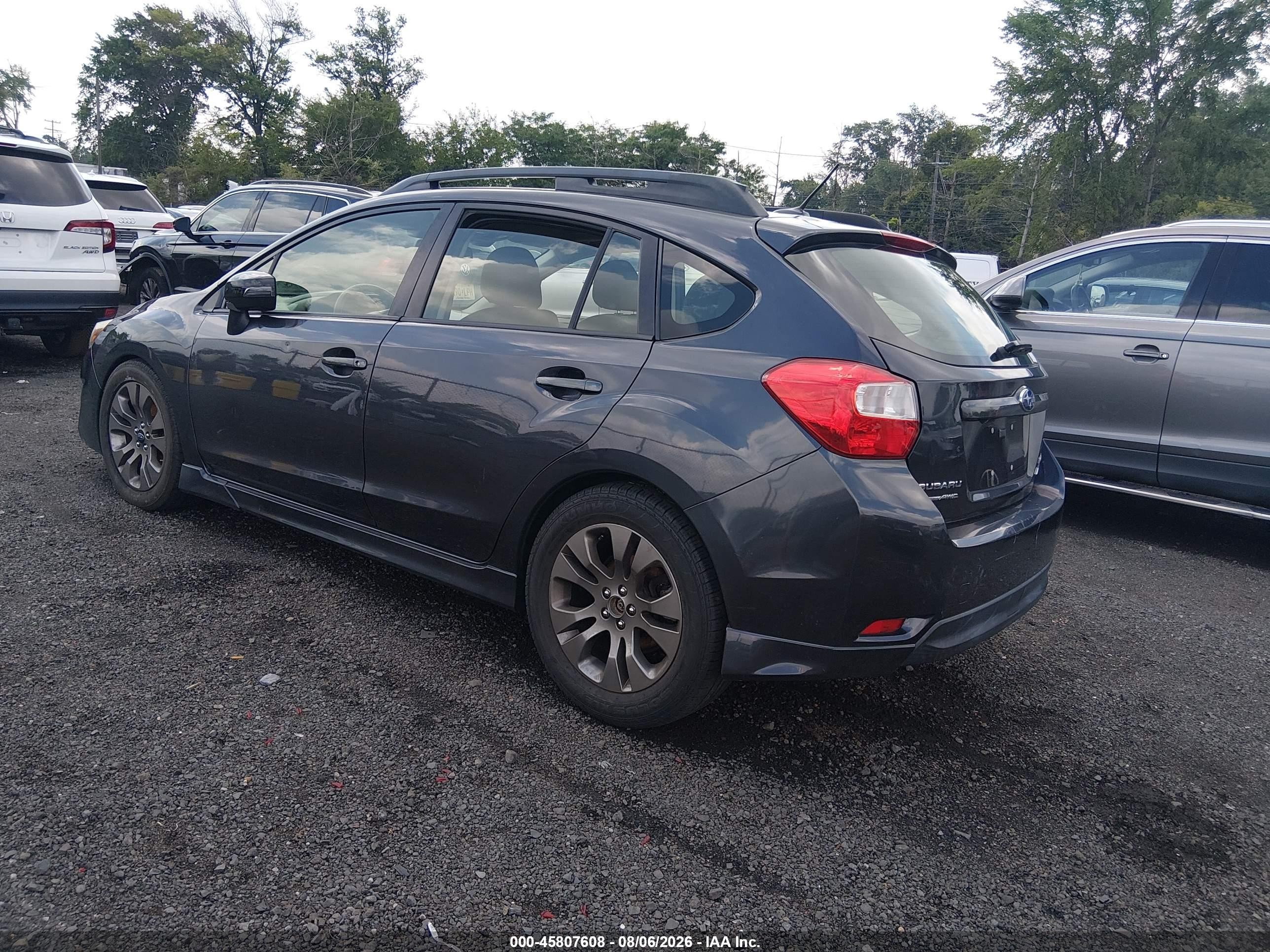 2015 Subaru Impreza 2.0i Sport Limited Серый vin: JF1GPAZ69F8222110