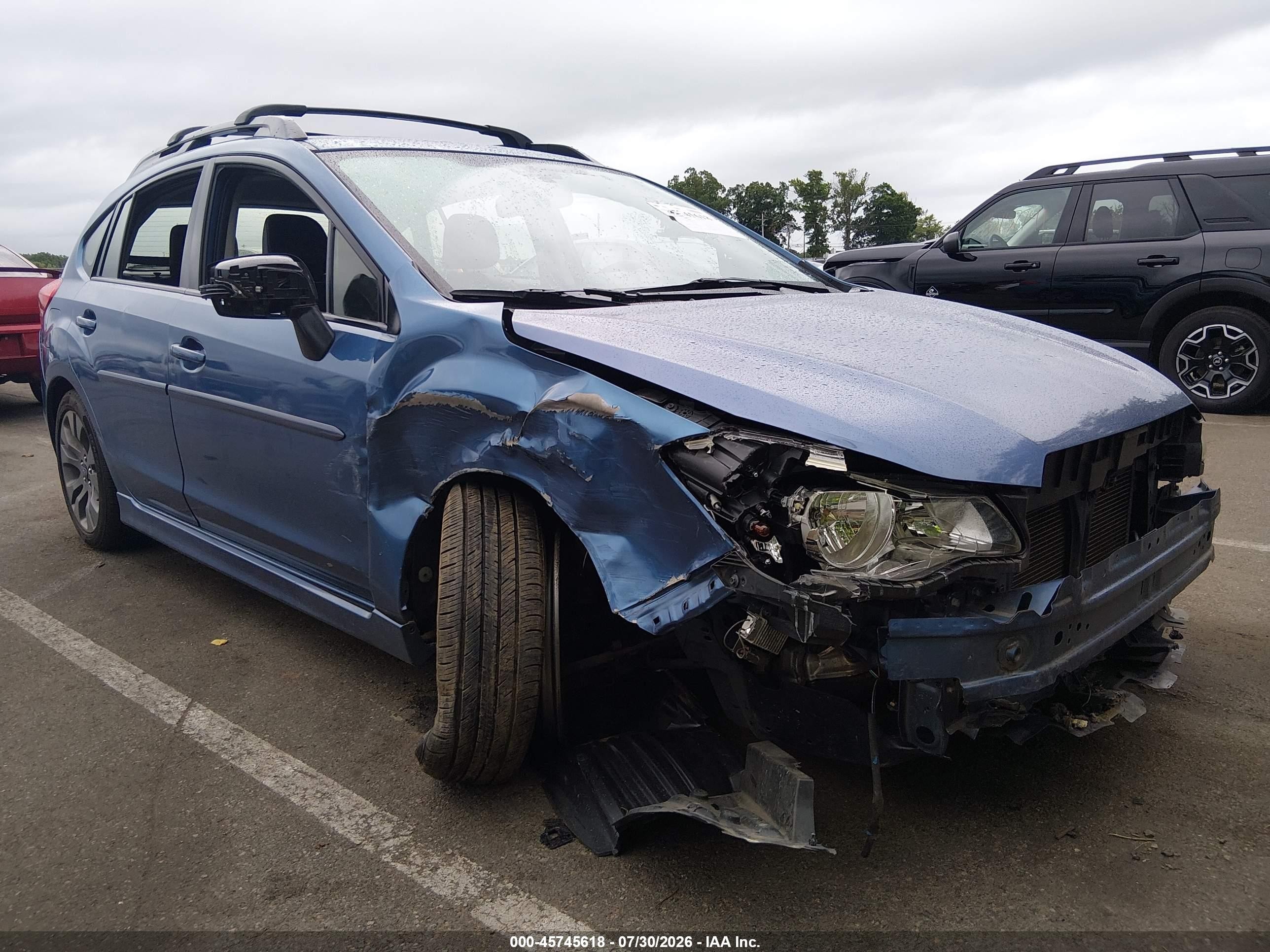 2015 Subaru Impreza 2.0i Sport Limited Blue vin: JF1GPAZ69FH291668