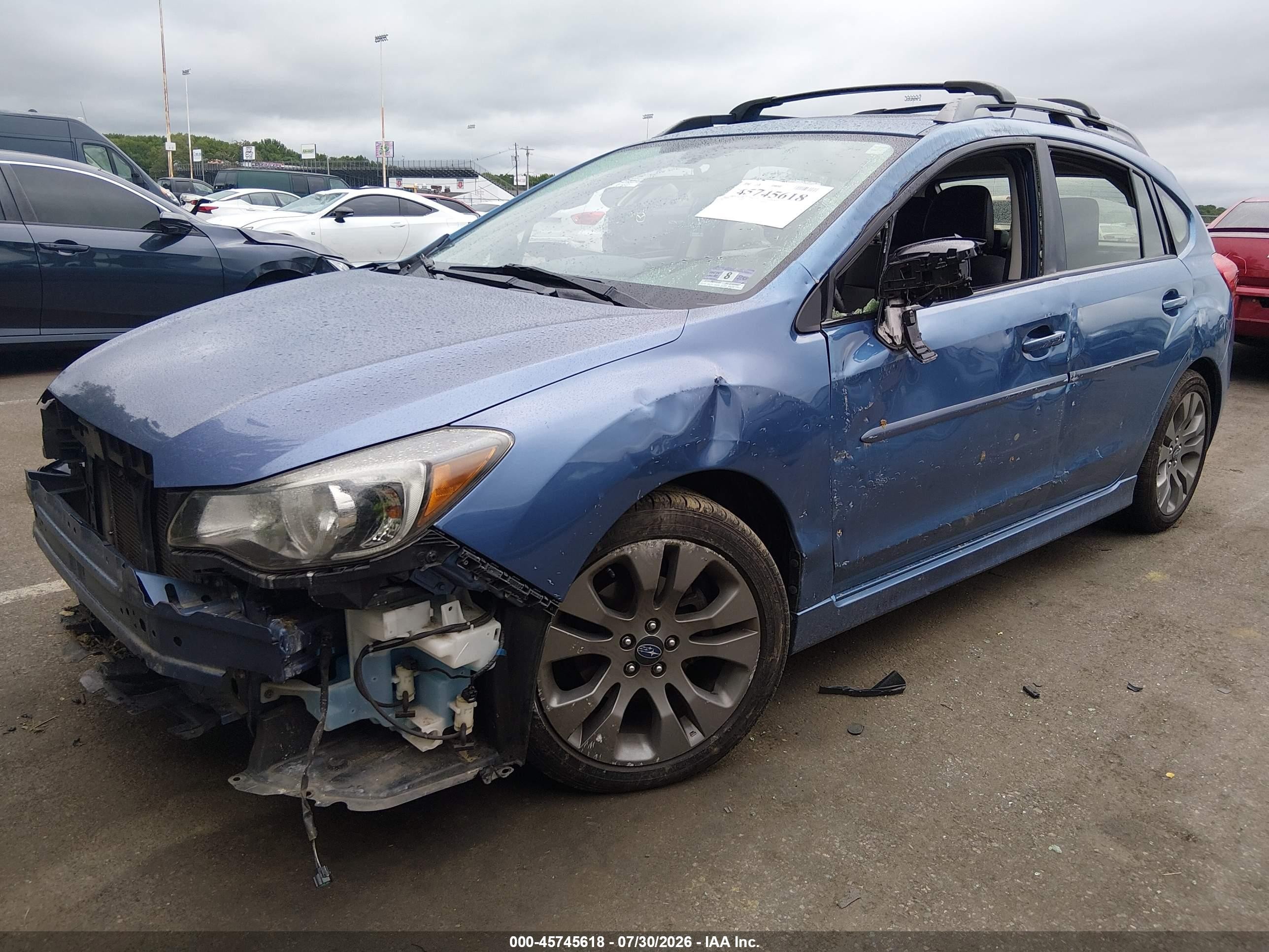 2015 Subaru Impreza 2.0i Sport Limited Blue vin: JF1GPAZ69FH291668
