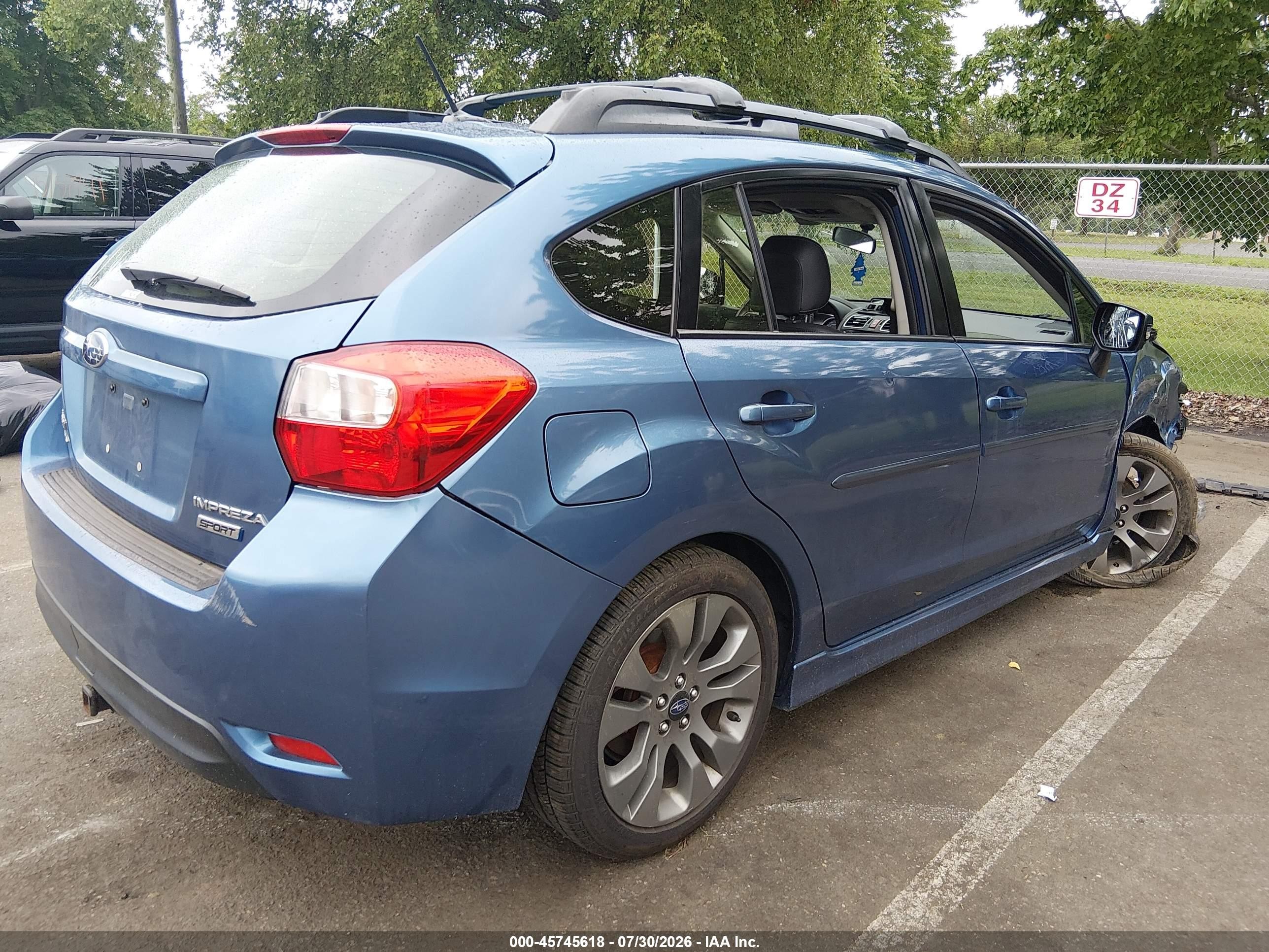 2015 Subaru Impreza 2.0i Sport Limited Blue vin: JF1GPAZ69FH291668