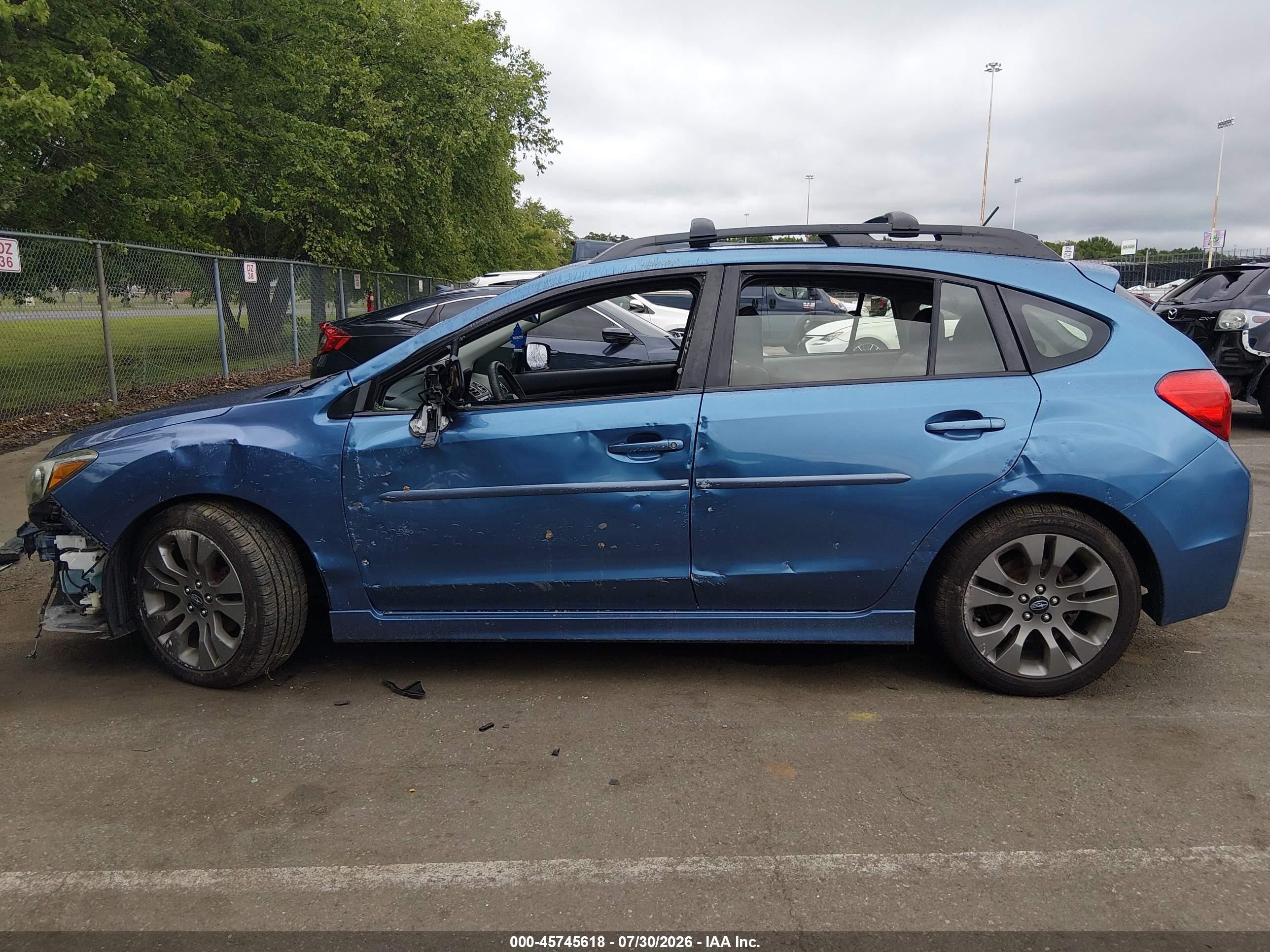 2015 Subaru Impreza 2.0i Sport Limited Blue vin: JF1GPAZ69FH291668